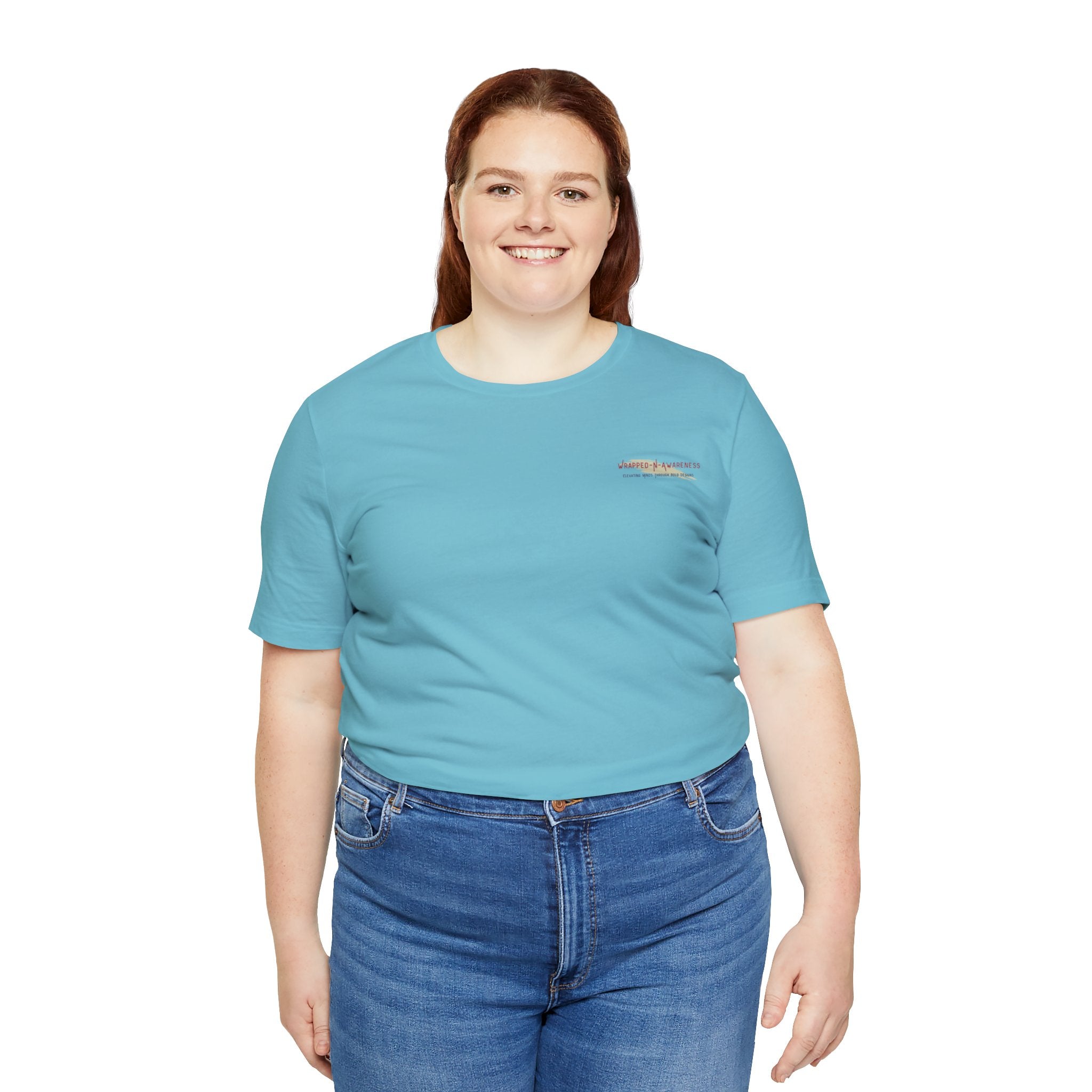 Hope Conquers Fear Jersey Tee - Bella+Canvas 3001 Heather Ice Blue Airlume Cotton Bella+Canvas 3001 Crew Neckline Jersey Short Sleeve Lightweight Fabric Mental Health Support Retail Fit Tear-away Label Tee Unisex Tee T-Shirt 10581367702844532486_2048 Printify