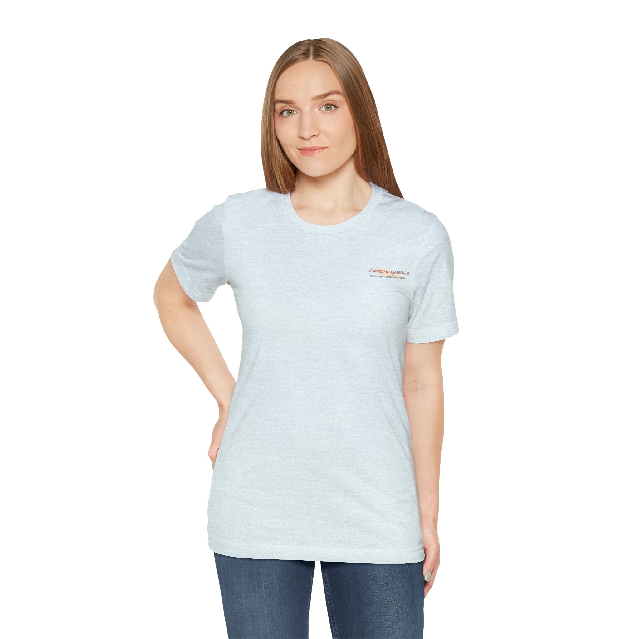 Hope Conquers Fear Jersey Tee - Bella+Canvas 3001 Heather Ice Blue Airlume Cotton Bella+Canvas 3001 Crew Neckline Jersey Short Sleeve Lightweight Fabric Mental Health Support Retail Fit Tear-away Label Tee Unisex Tee T-Shirt 10683842543013522114_2048 Printify