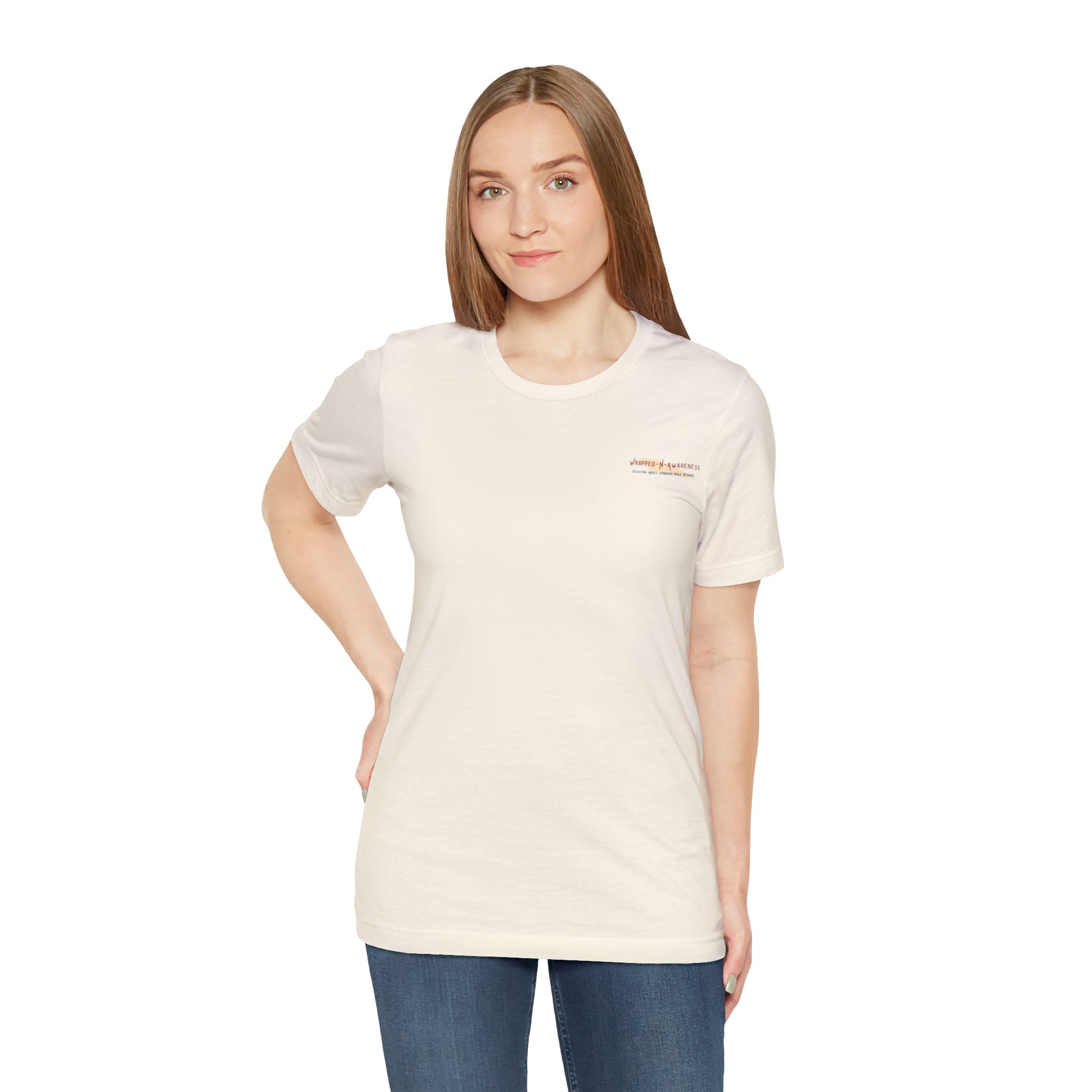 Hope Conquers Fear Jersey Tee - Bella+Canvas 3001 Heather Ice Blue Airlume Cotton Bella+Canvas 3001 Crew Neckline Jersey Short Sleeve Lightweight Fabric Mental Health Support Retail Fit Tear-away Label Tee Unisex Tee T-Shirt 10704475309325804538_2048 Printify