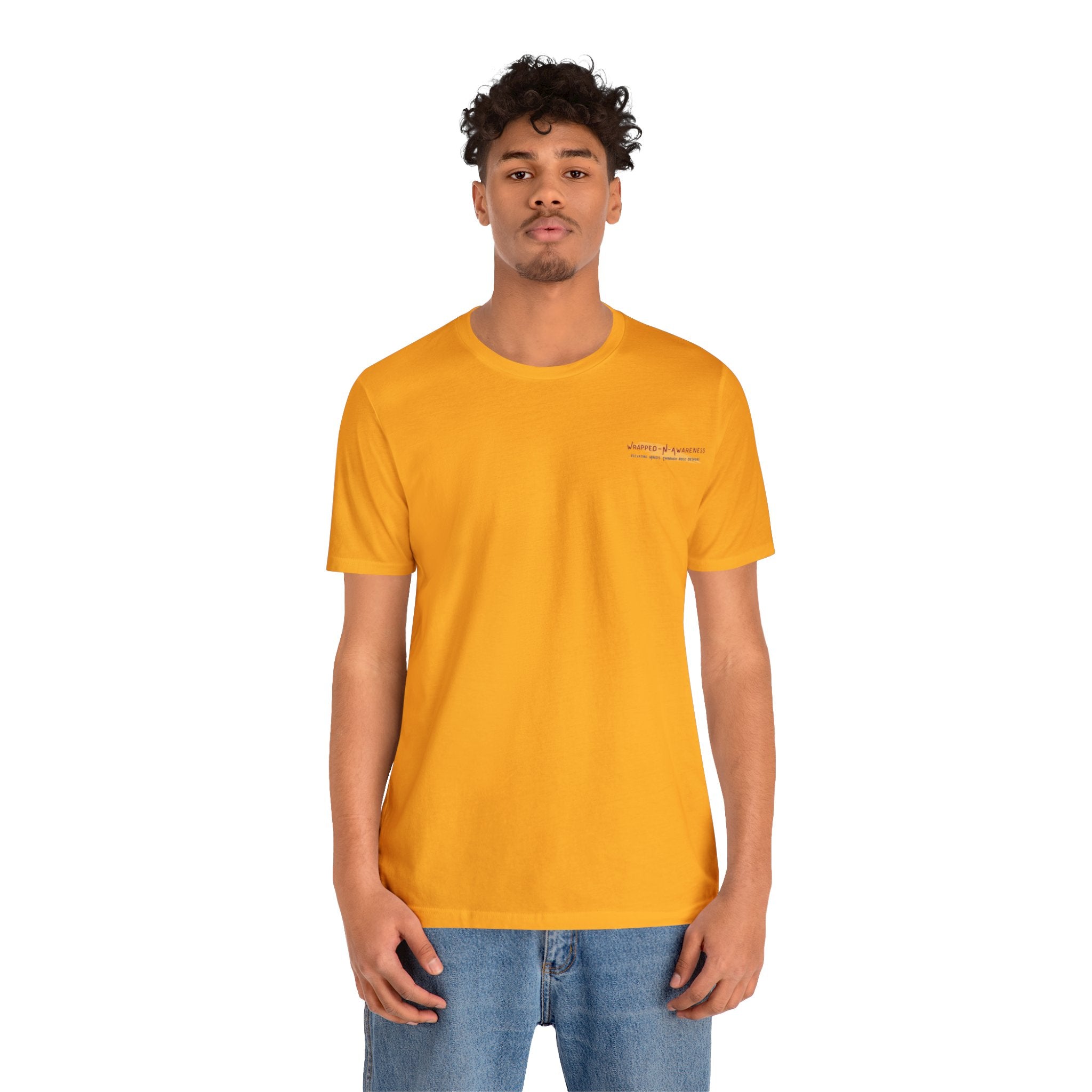 Progress Over Perfection Tee - Bella+Canvas 3001 Yellow Airlume Cotton Bella+Canvas 3001 Crew Neckline Jersey Short Sleeve Lightweight Fabric Mental Health Support Retail Fit Tear-away Label Tee Unisex Tee T-Shirt 10770264541665396783_2048 Printify