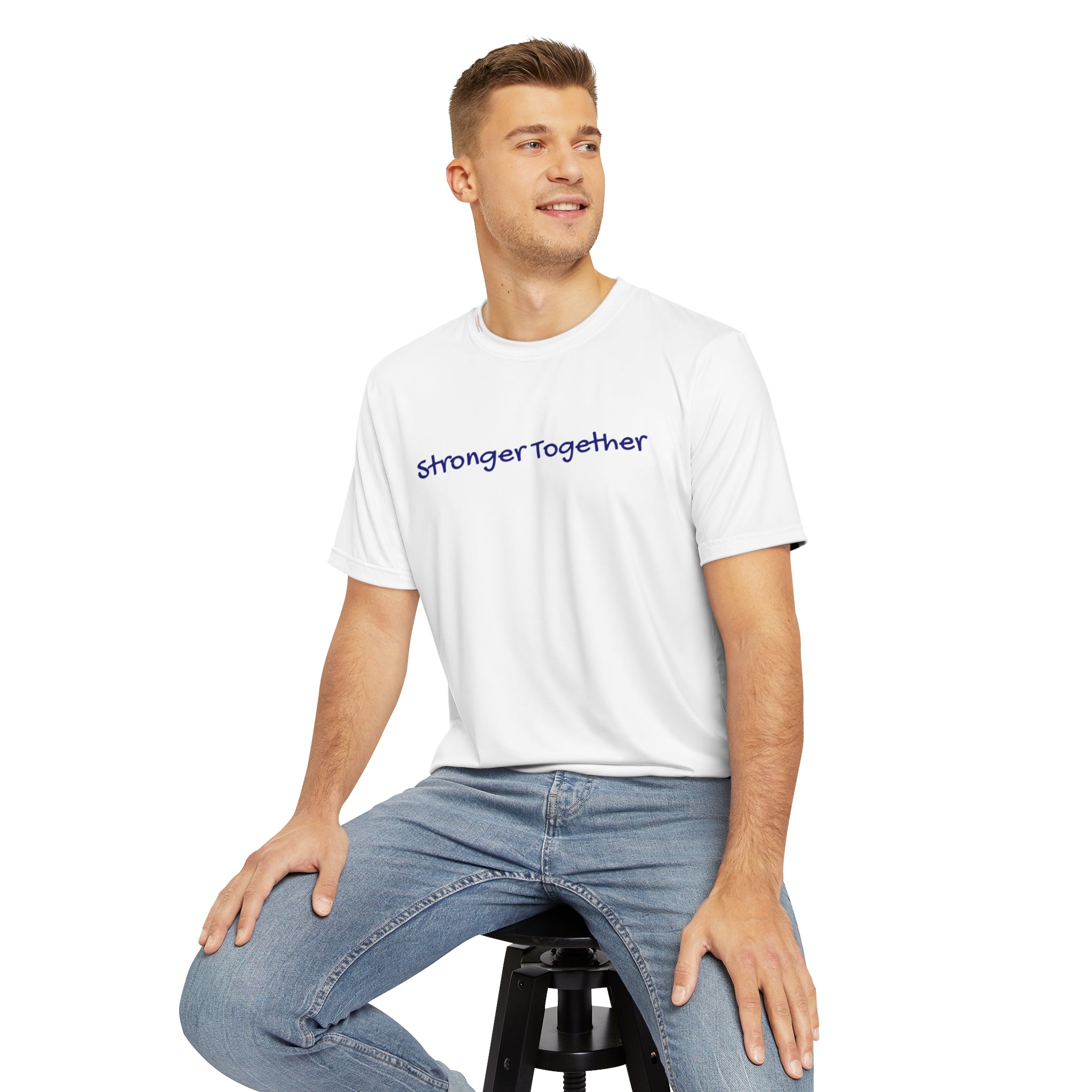 Stronger T-shirt: Comfort and Resilience Athleisure Wear Comfort Pledge Donation Polyester Resilience Strength All Over Prints 10877539136190022286_2048 Printify