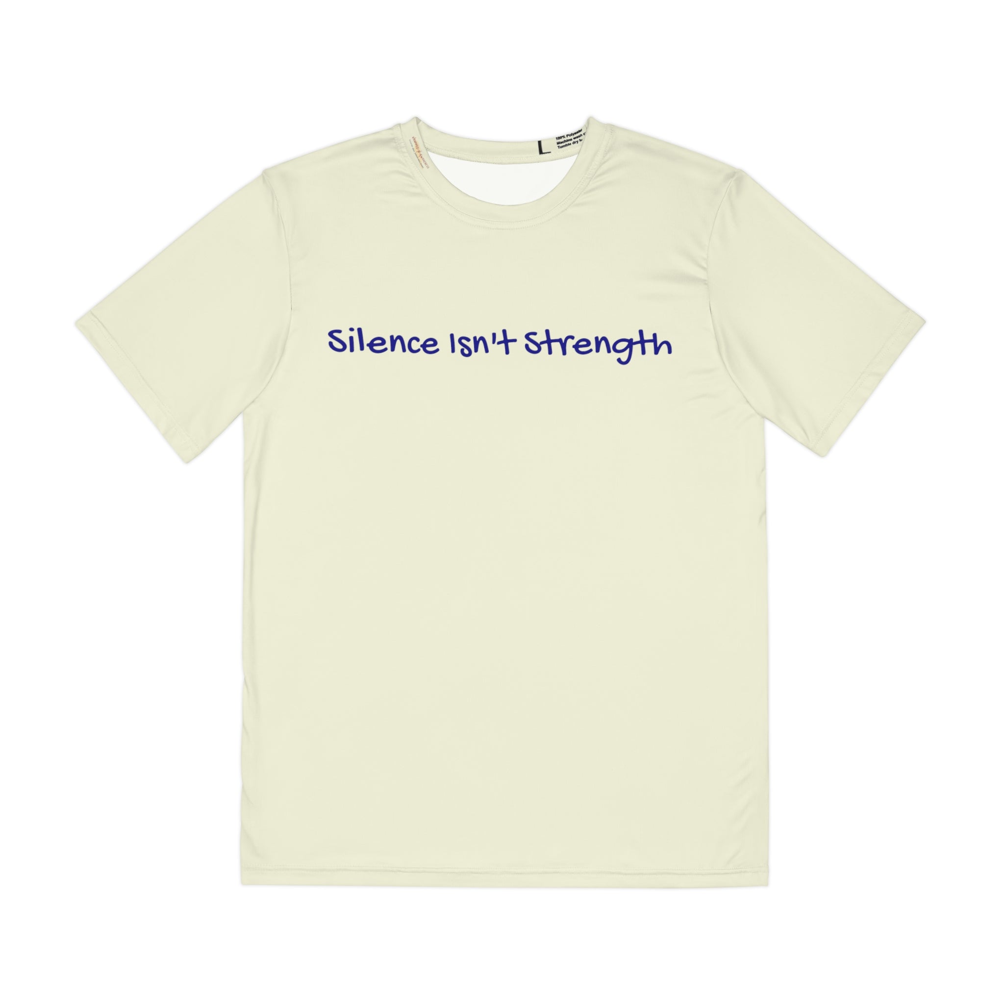 Silence Isn't Strength T-shirt speak up for mental health Athleisure Wear Comfort Empowerment Mental Health Pledge Donation Polyester All Over Prints 10890053441771196033_2048 Printify