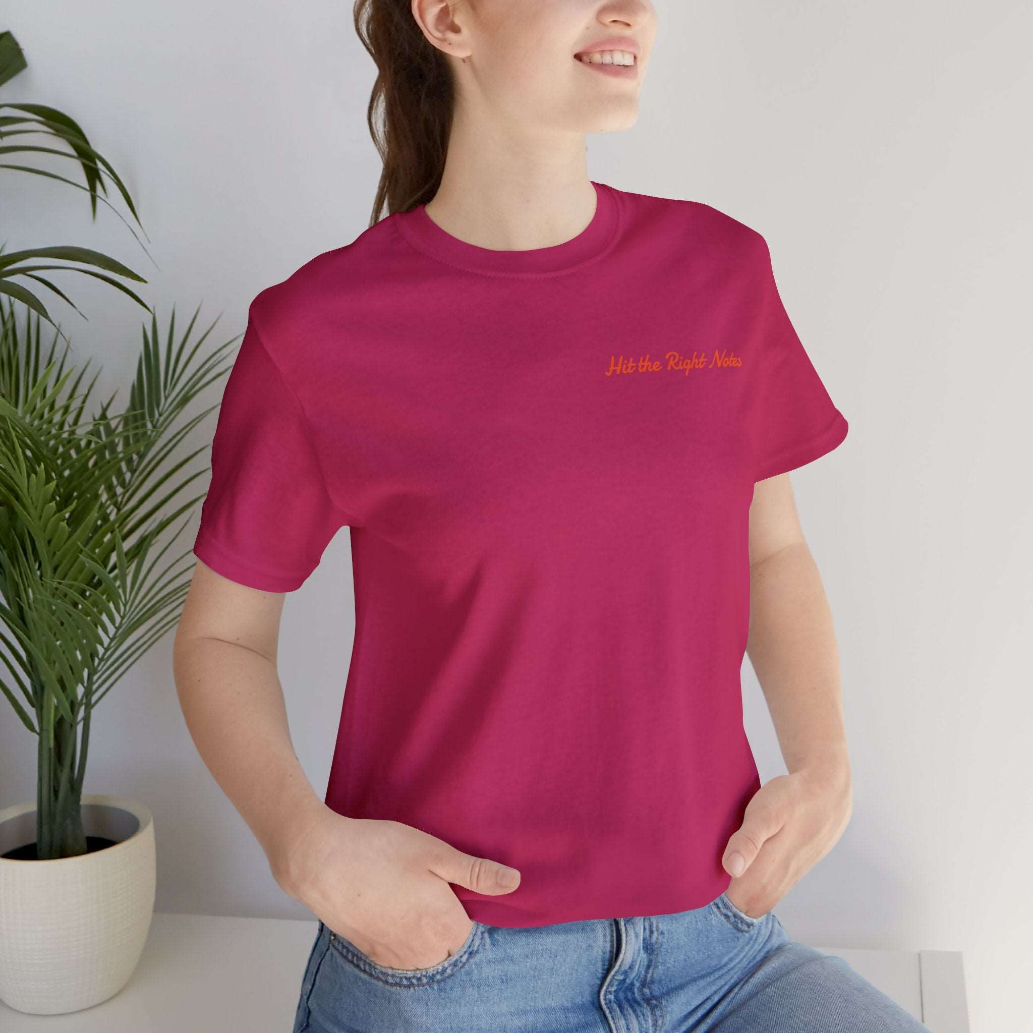 Hit the Right Notes Jersey Tee - Bella+Canvas 3001 Heather Mauve Classic Tee Comfortable Tee Cotton T-Shirt Graphic Tee JerseyTee Statement Shirt T-shirt Tee Unisex Apparel T-Shirt 11083656443287077492_2048_50131ce3-74c6-44a6-9362-cae2ba23f011 Printify