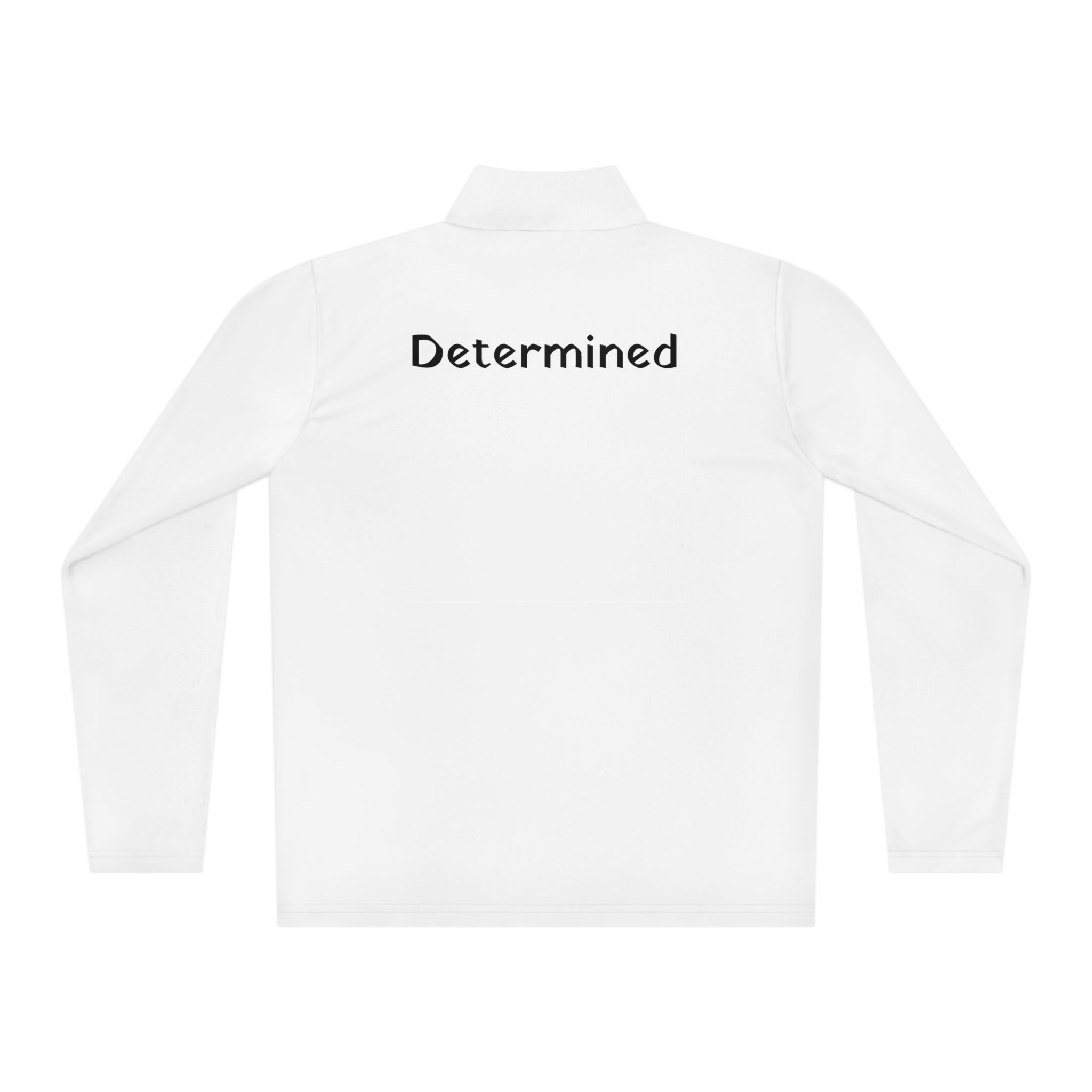 Determined Q-Zip Pullover: Mental Health Stronger True Red Casual Pullover Cozy Pullover Graphic Pullover Layering Piece Lightweight Pullover Men's Pullover Pullover Stylish Pullover Trendy Pullover Women's Pullover Long-sleeve 11410591342452325525_2048 Printify