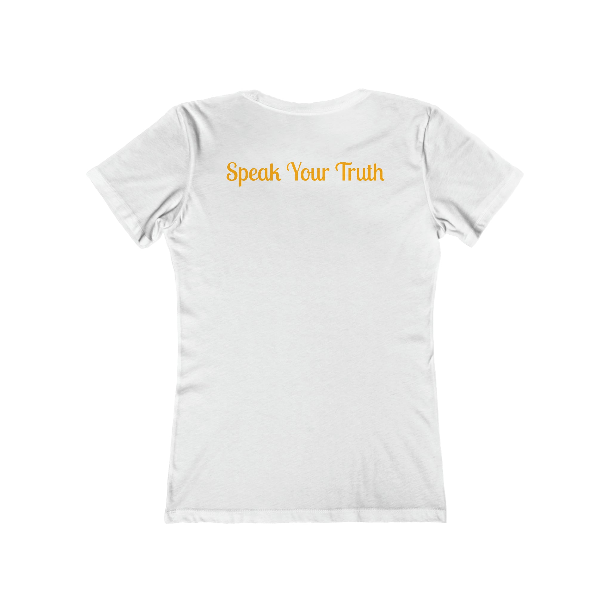 Speak Your Truth Boyfriend Tee: Advocate Authenticity Solid White Awareness Break the Stigma Mental Health Support Pledge Donation slim fit shirt Tee women shirt T-Shirt 11849755538425657830_2048_3ed3d29b-18a7-4591-b148-b4a2fbf2d191 Printify