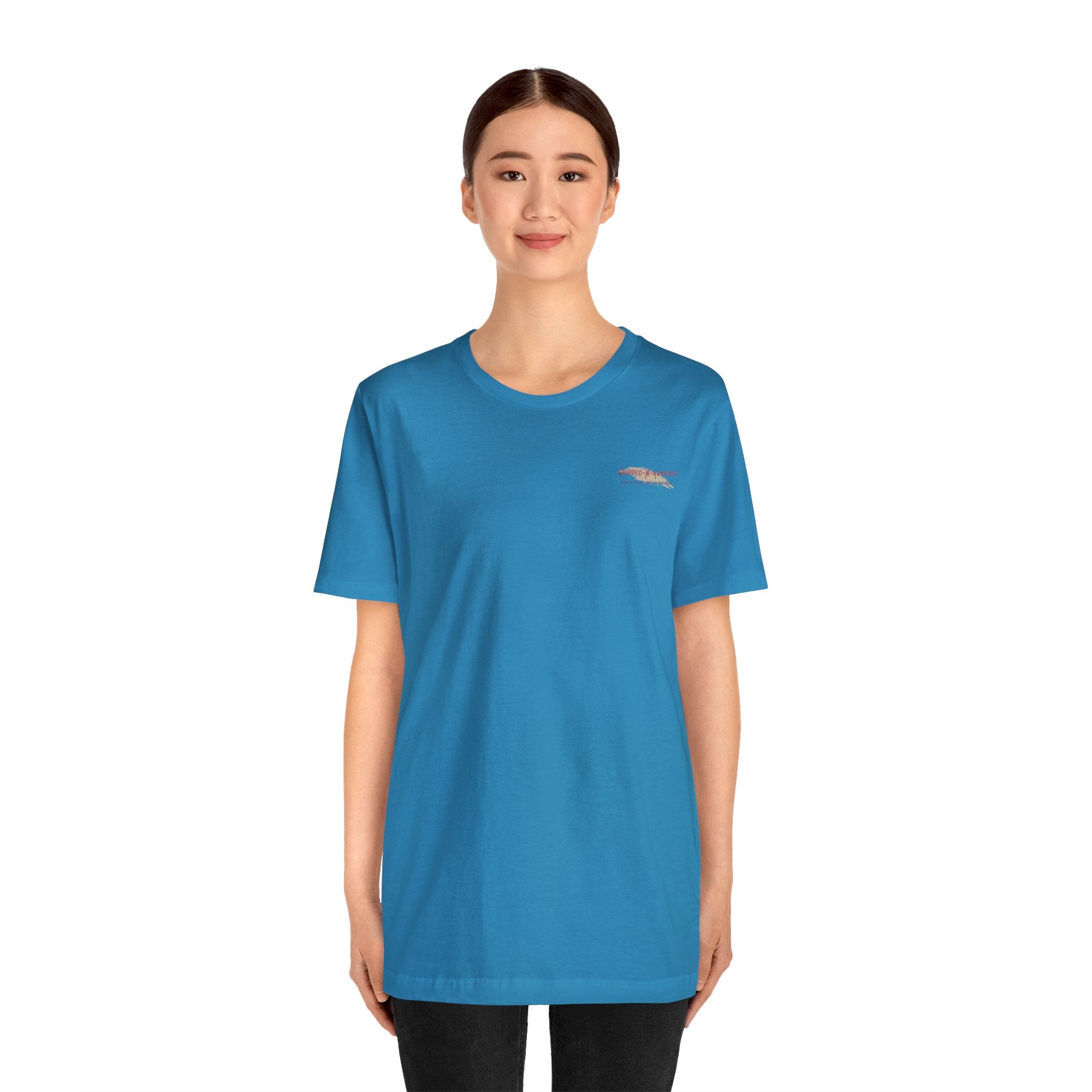 Inspire Growth Jersey Tee - Bella+Canvas 3001 Turquoise Airlume Cotton Bella+Canvas 3001 Crew Neckline Jersey Short Sleeve Lightweight Fabric Mental Health Support Retail Fit Tear-away Label Tee Unisex Tee T-Shirt 12054818810664347216_2048 Printify