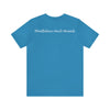 Mindfulness Heals Wounds Tee - Bella+Canvas 3001 Turquoise Airlume Cotton Bella+Canvas 3001 Crew Neckline Jersey Short Sleeve Lightweight Fabric Mental Health Support Retail Fit Tear-away Label Tee Unisex Tee T-Shirt 12087501884598920151_2048 Printify