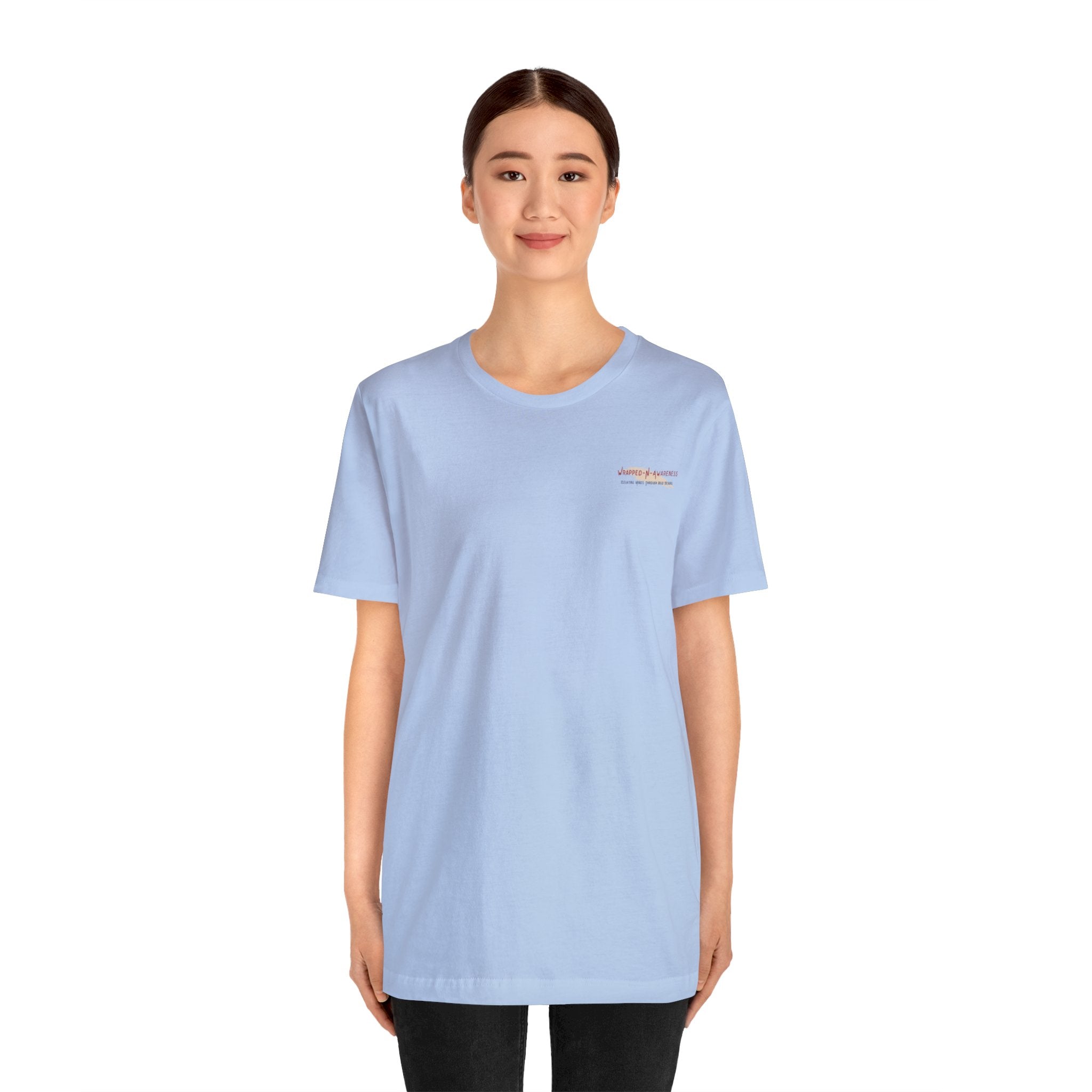 Inspire Growth Jersey Tee - Bella+Canvas 3001 Turquoise Airlume Cotton Bella+Canvas 3001 Crew Neckline Jersey Short Sleeve Lightweight Fabric Mental Health Support Retail Fit Tear-away Label Tee Unisex Tee T-Shirt 12356595252811110388_2048 Printify