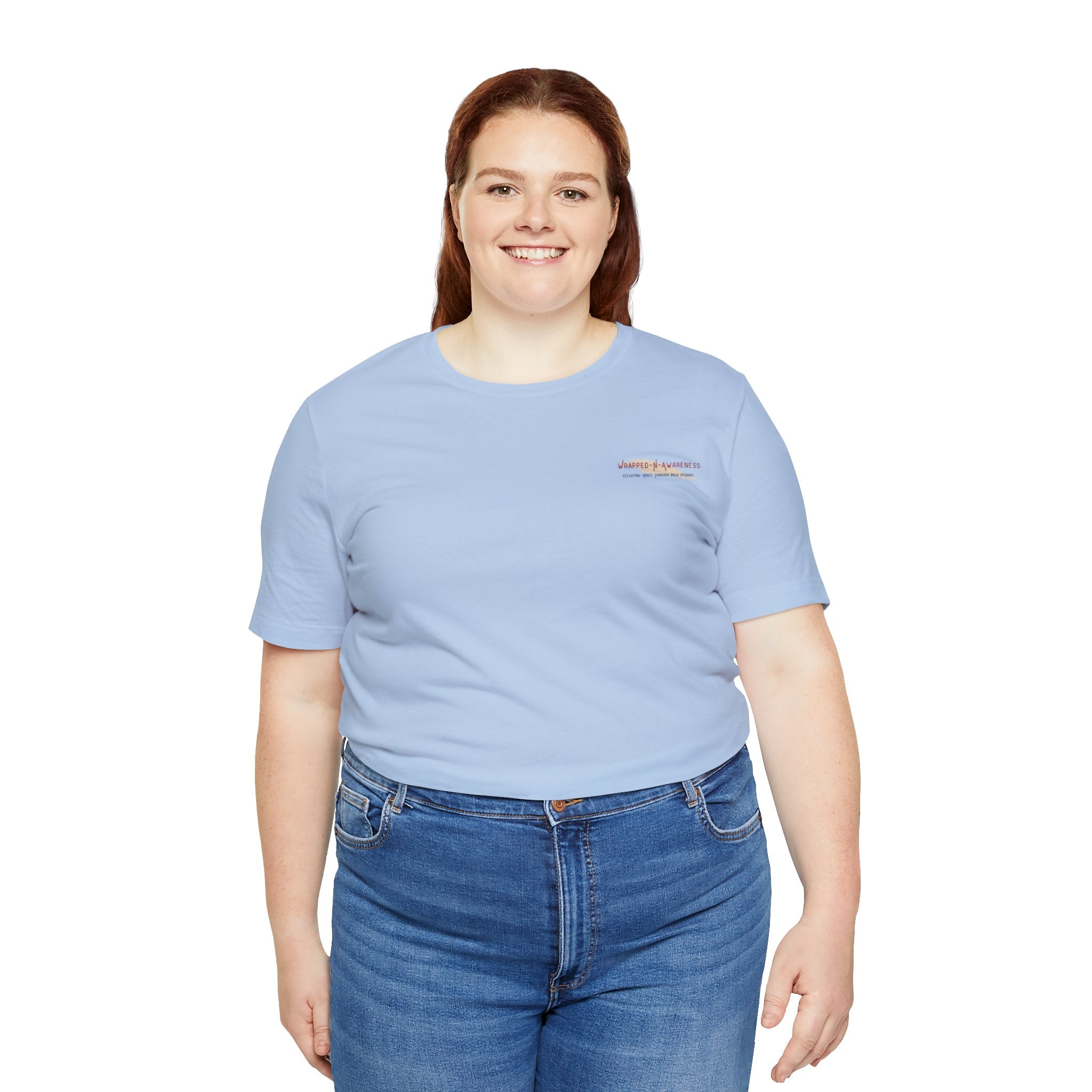 Hope Conquers Fear Jersey Tee - Bella+Canvas 3001 Heather Ice Blue Airlume Cotton Bella+Canvas 3001 Crew Neckline Jersey Short Sleeve Lightweight Fabric Mental Health Support Retail Fit Tear-away Label Tee Unisex Tee T-Shirt 1298478664177386110_2048 Printify