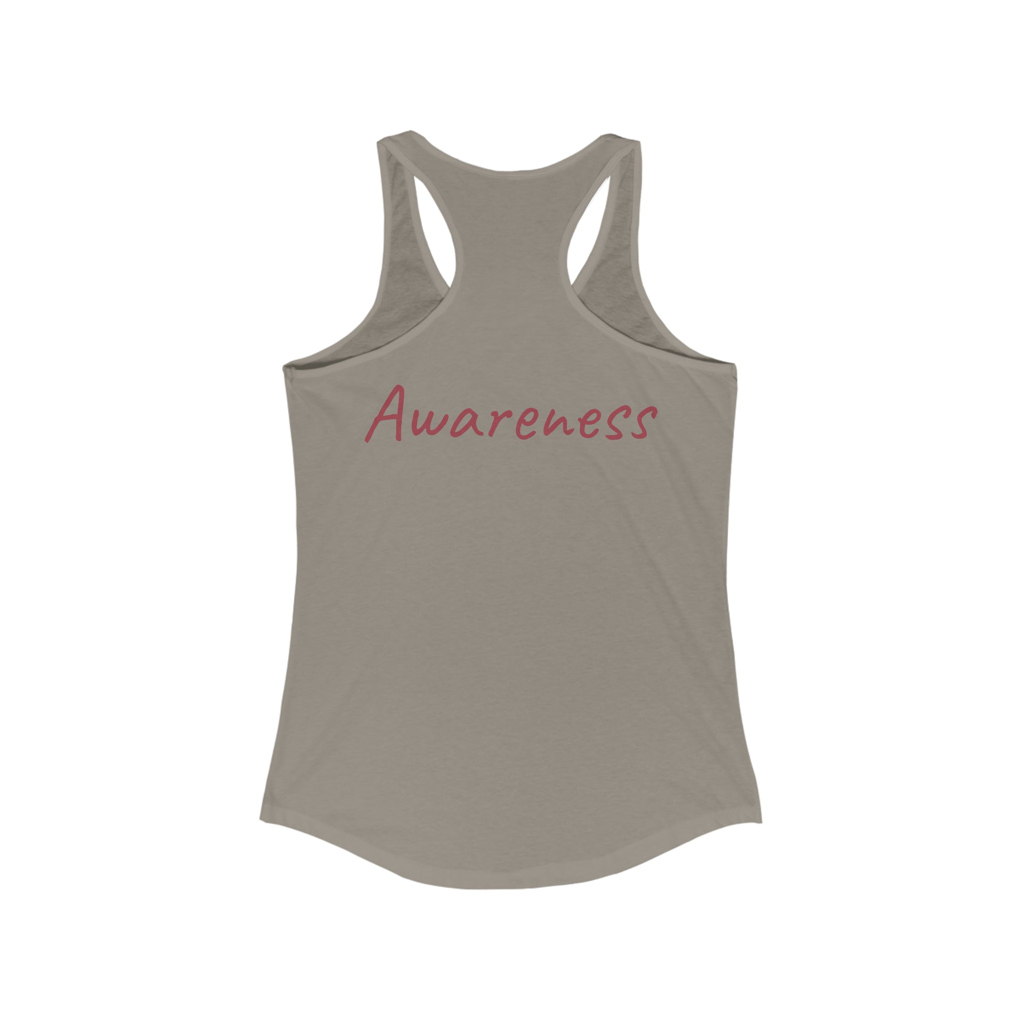 Awareness Racerback Tank: Mental Health Advocacy Solid Warm Gray Activewear Athletic Tank Gym Clothes Performance Tank Racerback Sleeveless Top Sporty Apparel Tank Top Women's Tank Workout Gear Yoga Tank Tank Top 14032448730604720509_2048_b277b3a1-d775-41b0-b3ee-dbd672a208b3 Printify