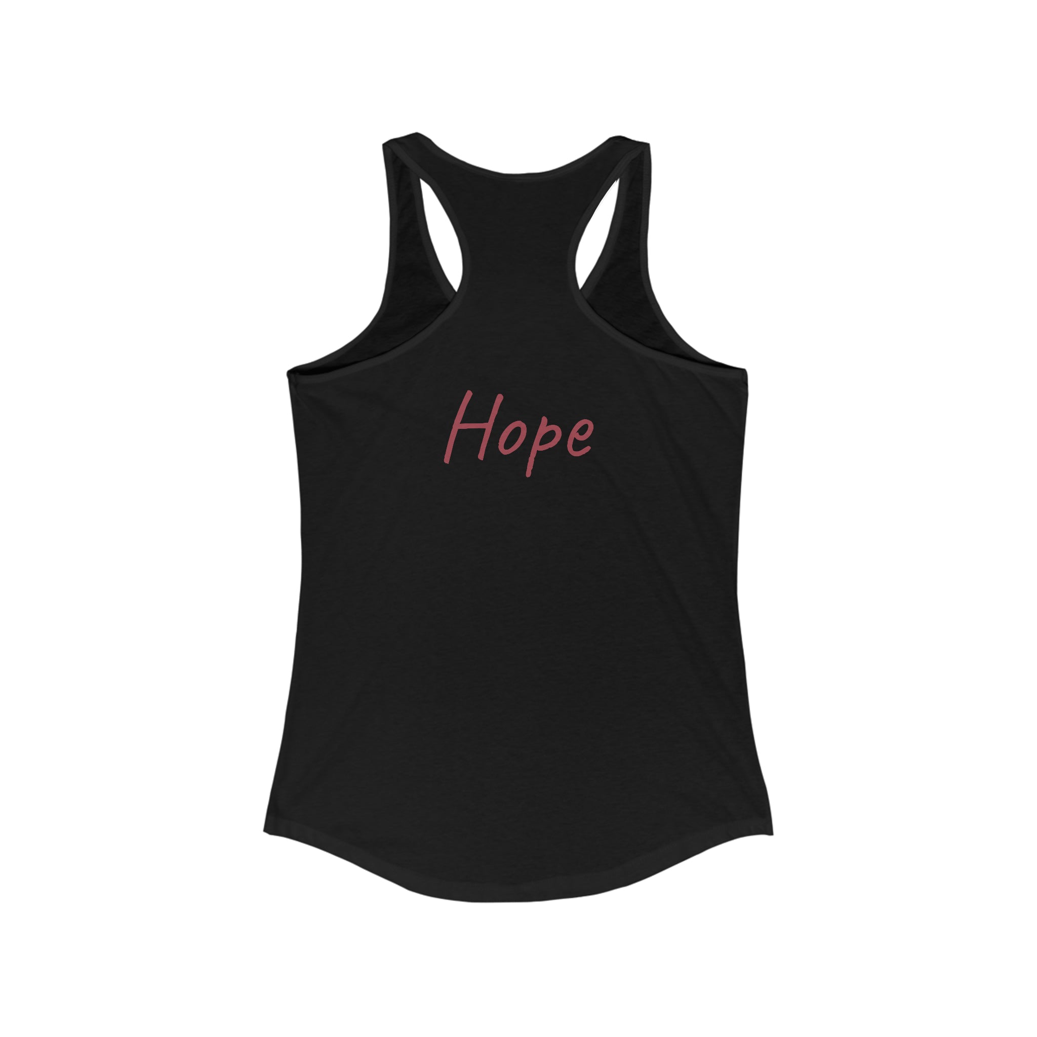 Hope Tank Top: Join the Movement! Solid Black Activewear Athletic Tank Gym Clothes Performance Tank Racerback Sleeveless Top Sporty Apparel Tank Top Women's Tank Workout Gear Yoga Tank Tank Top 14267819847860474366_2048_65106864-f46d-4324-9b53-3ffb289d08fb Printify