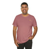 You Are Enough Short Sleeve Tee Bella+Canvas 3001 Heather Mauve Airlume Cotton Bella+Canvas 3001 Crew Neckline Jersey Short Sleeve Lightweight Fabric Mental Health Support Retail Fit Tear-away Label Tee Unisex Tee T-Shirt 14450189455398358785_2048 Printify