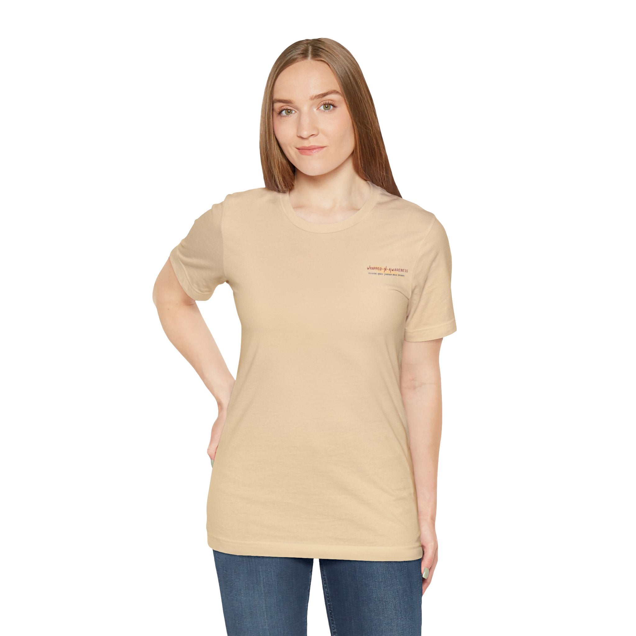 Inspire Growth Jersey Tee - Bella+Canvas 3001 Turquoise Airlume Cotton Bella+Canvas 3001 Crew Neckline Jersey Short Sleeve Lightweight Fabric Mental Health Support Retail Fit Tear-away Label Tee Unisex Tee T-Shirt 15754027402281051183_2048 Printify