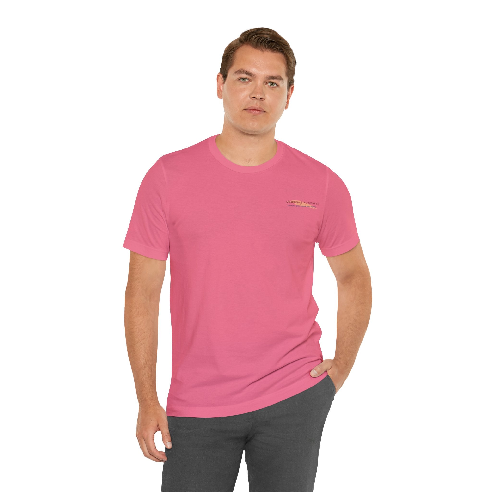 Brave Blossoms Jersey Tee - Bella+Canvas 3001 Charity Pink Classic Tee Comfortable Tee Cotton T-Shirt Graphic Tee JerseyTee Statement Shirt T-shirt Tee Unisex Apparel T-Shirt 15937733318586177193_2048 Printify