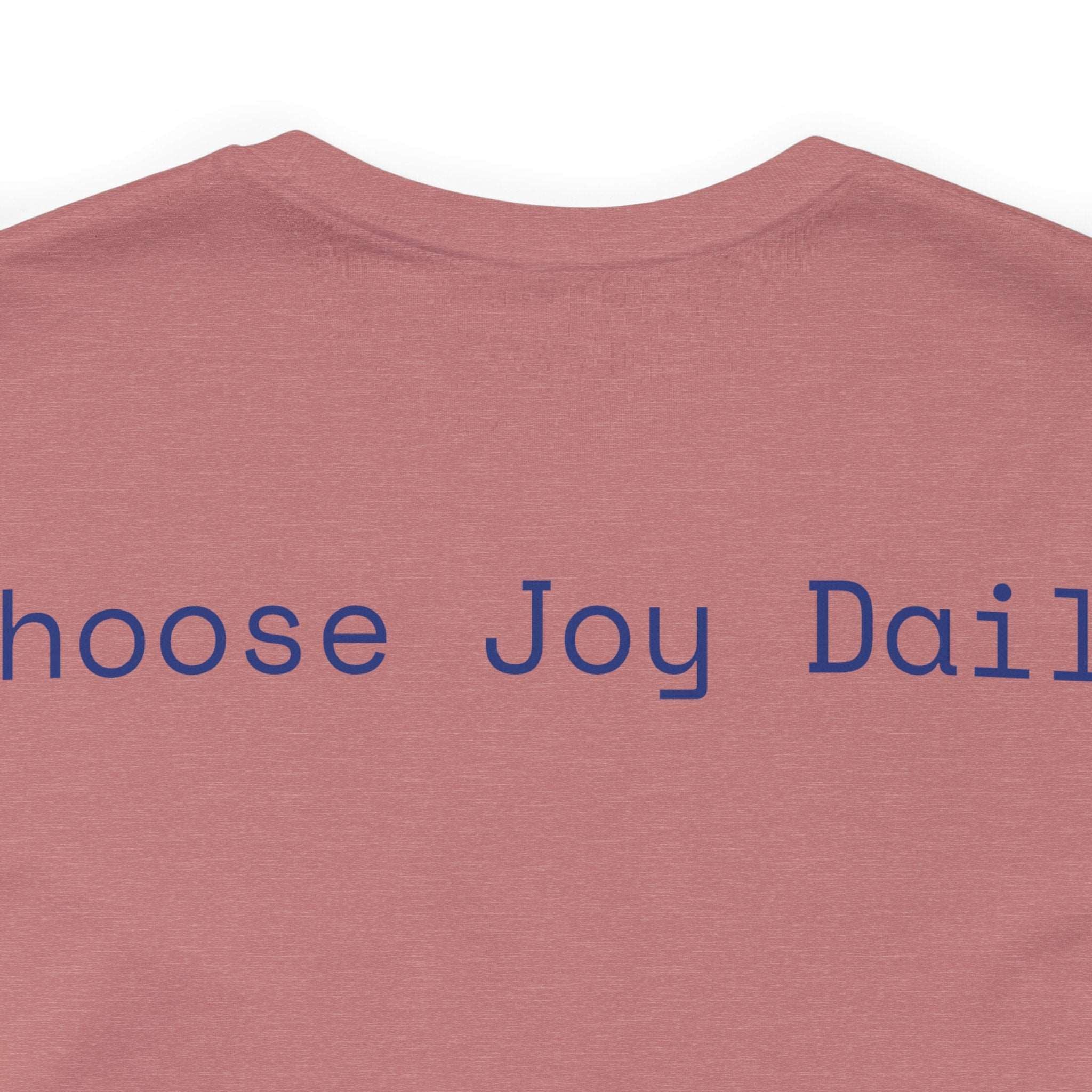 Choose Joy Daily Jersey Tee - Bella+Canvas 3001 Heather Mauve Airlume Cotton Bella+Canvas 3001 Crew Neckline Jersey Short Sleeve Lightweight Fabric Mental Health Support Retail Fit Tear-away Label Tee Unisex Tee T-Shirt 16279592162156439373_2048_7318a329-3d52-4377-865f-db93c06bf71e Printify