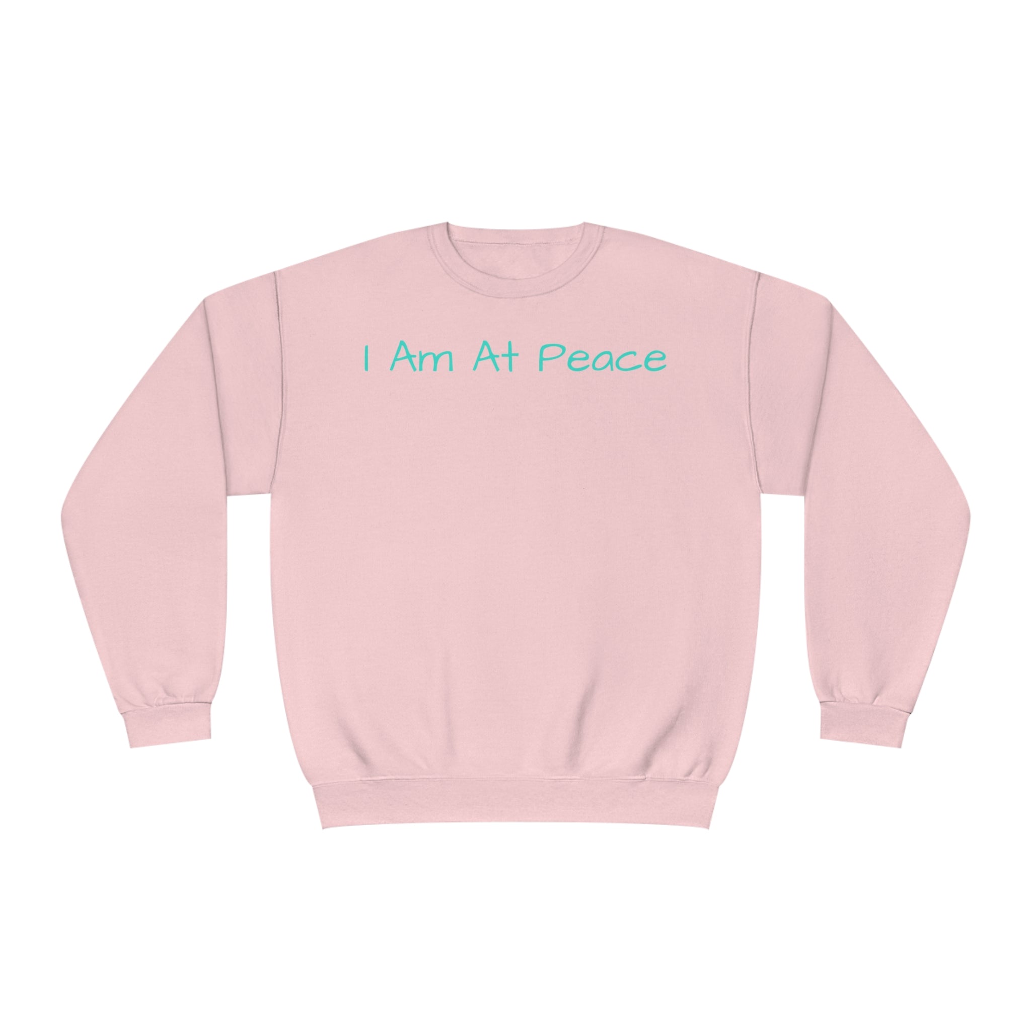 I Am at Peace Fleece C-Neck: Soft & Durable Comfort Sandstone Comfy Sweater Cozy Sweatshirt Crewneck Sweatshirt Fleece Pullover Graphic Sweatshirt Men's Sweatshirt Streatwear Sweatshirt Warm Outerwear Women's Sweatshirt Sweatshirt 16466741411302994210_2048 Printify