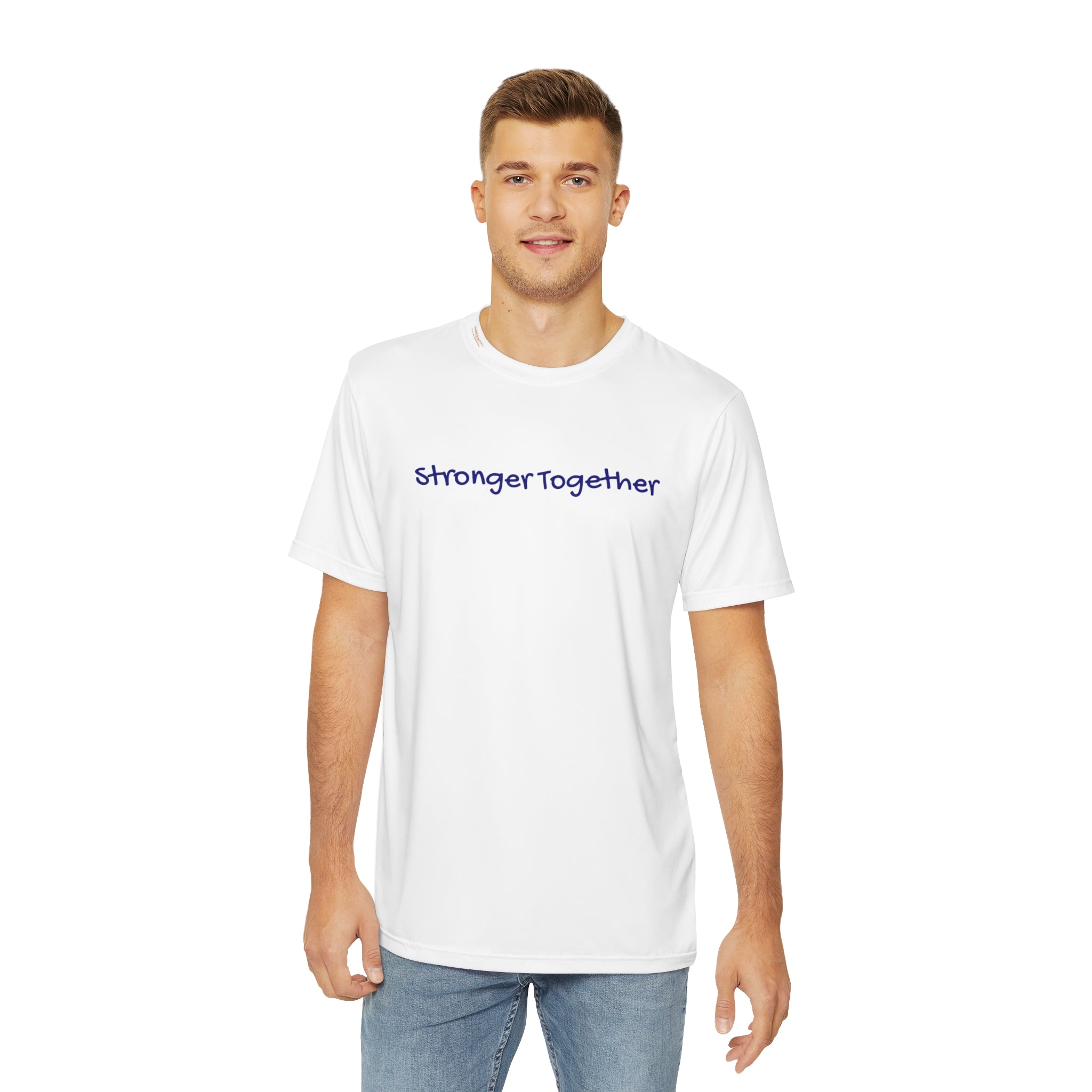 Stronger T-shirt: Comfort and Resilience Athleisure Wear Comfort Pledge Donation Polyester Resilience Strength All Over Prints 17706746940609372533_2048 Printify