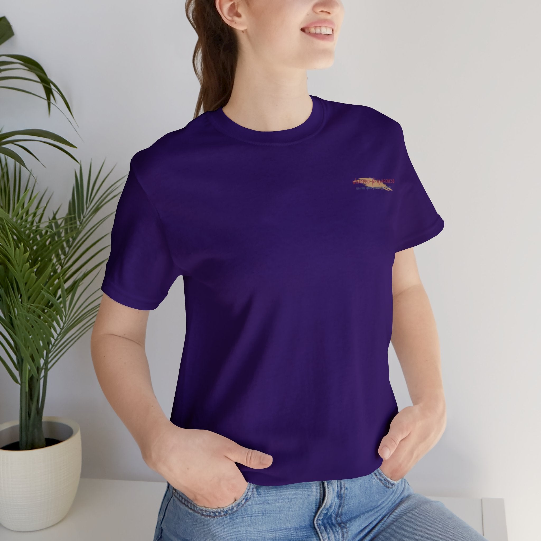 Inspire Growth Jersey Tee - Bella+Canvas 3001 Turquoise Airlume Cotton Bella+Canvas 3001 Crew Neckline Jersey Short Sleeve Lightweight Fabric Mental Health Support Retail Fit Tear-away Label Tee Unisex Tee T-Shirt 17889958769127421198_2048 Printify