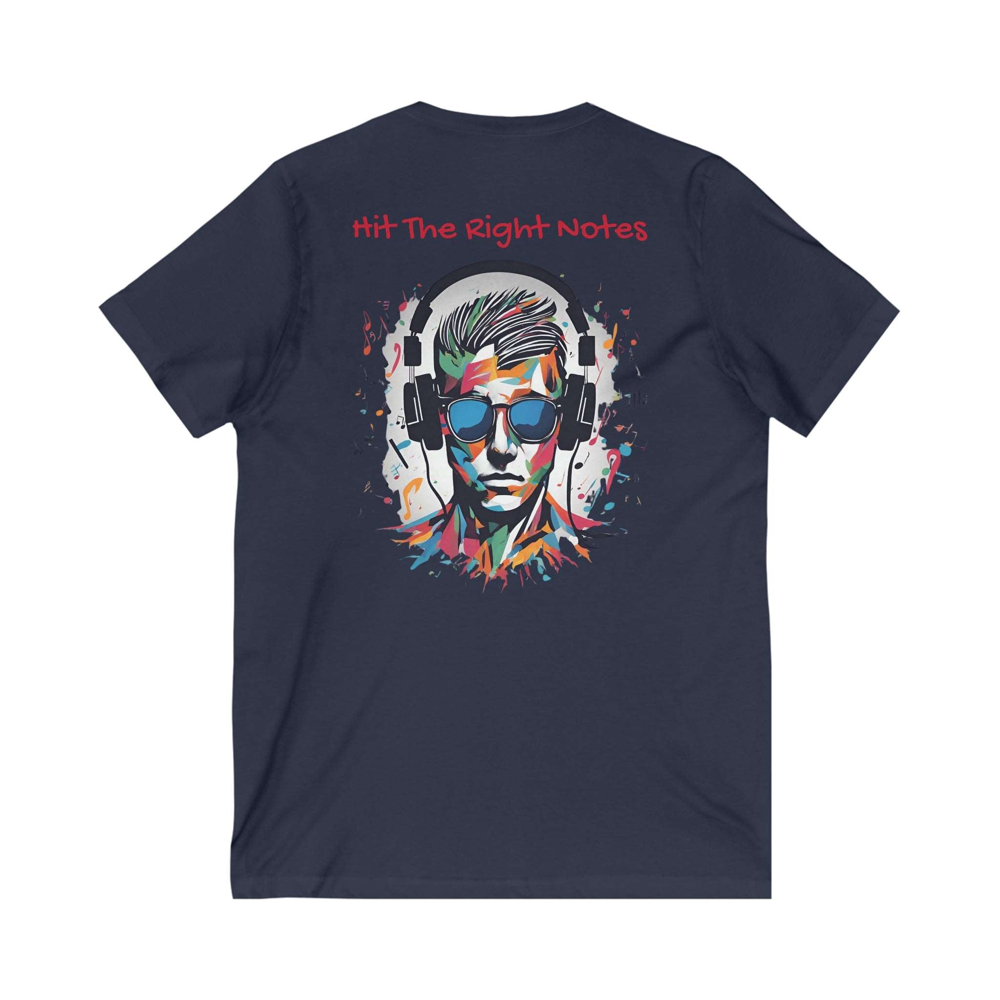 Hit The Right Notes Tee: Start conversations now! Navy Basic T-Shirt Casual Shirt Classic Tee Comfortable Tee Cotton T-Shirt Everyday Wear Graphic Tee Statement Shirt T-shirt Tee Collection Tee for all Tee for Men Tee for Women Unisex Apparel Vintage Tee V-neck 18006761030058562361_2048_3de1cac6-fb0f-4871-90d7-89cb0c5ca17c Printify