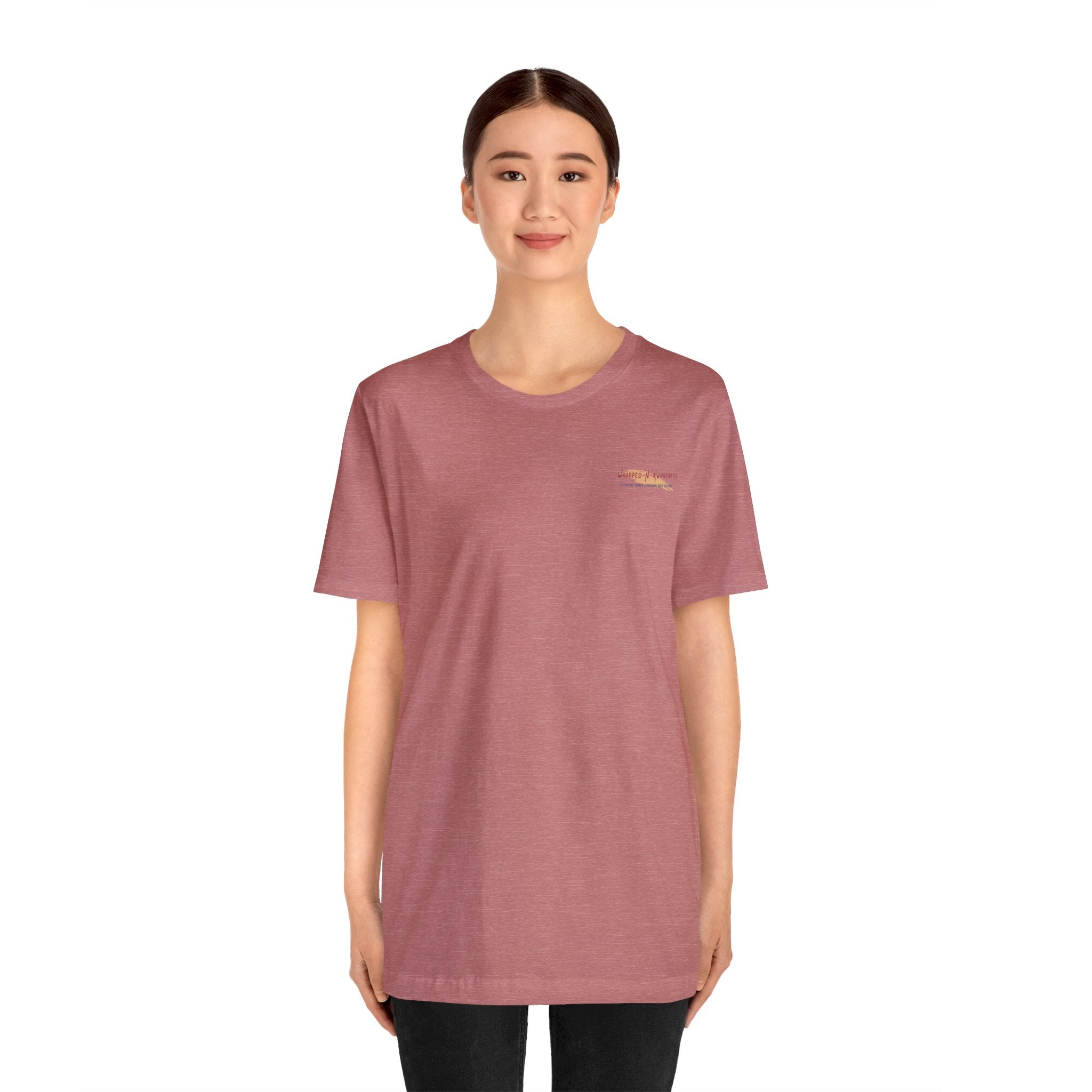 Mindfulness Heals Wounds Tee - Bella+Canvas 3001 Turquoise Airlume Cotton Bella+Canvas 3001 Crew Neckline Jersey Short Sleeve Lightweight Fabric Mental Health Support Retail Fit Tear-away Label Tee Unisex Tee T-Shirt 18326112188994761135_2048 Printify