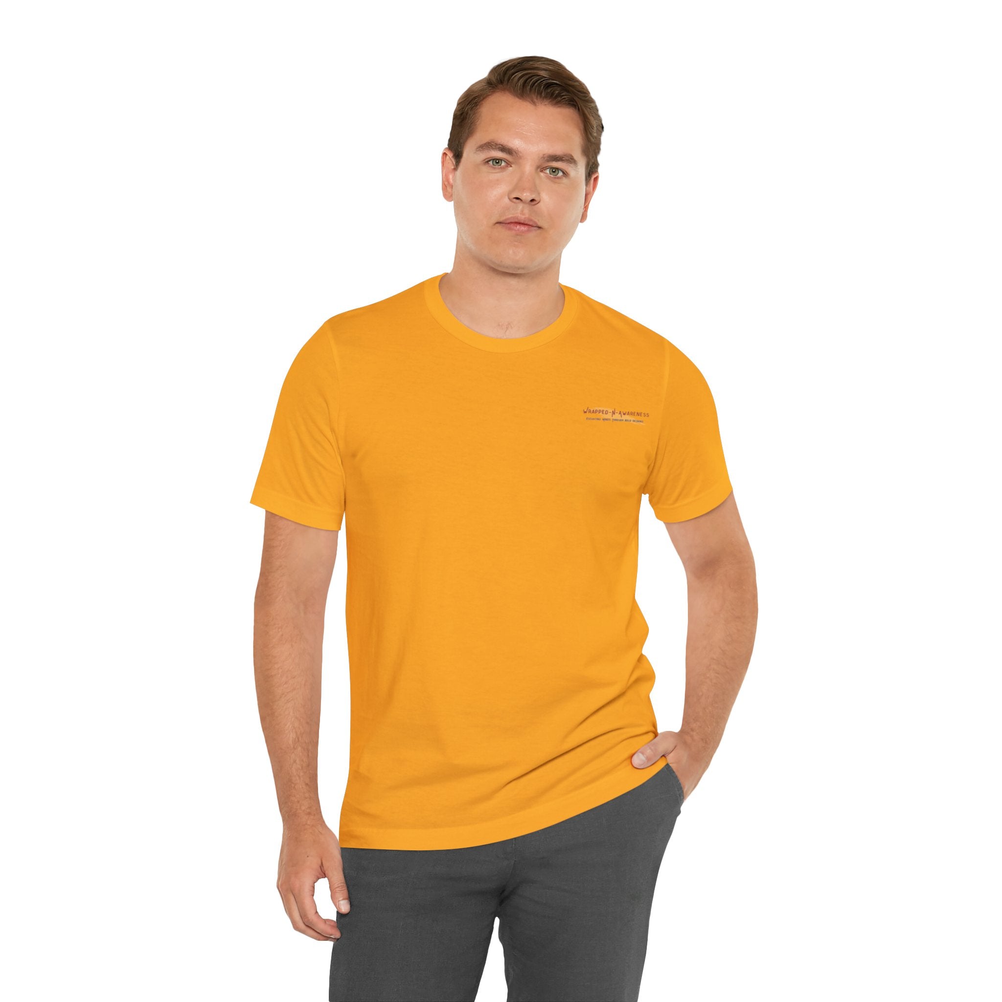 Progress Over Perfection Tee - Bella+Canvas 3001 Yellow Airlume Cotton Bella+Canvas 3001 Crew Neckline Jersey Short Sleeve Lightweight Fabric Mental Health Support Retail Fit Tear-away Label Tee Unisex Tee T-Shirt 1850132084865202857_2048 Printify