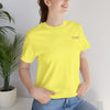 Progress Over Perfection Tee - Bella+Canvas 3001 Yellow Airlume Cotton Bella+Canvas 3001 Crew Neckline Jersey Short Sleeve Lightweight Fabric Mental Health Support Retail Fit Tear-away Label Tee Unisex Tee T-Shirt 1893870776352395881_2048 Printify