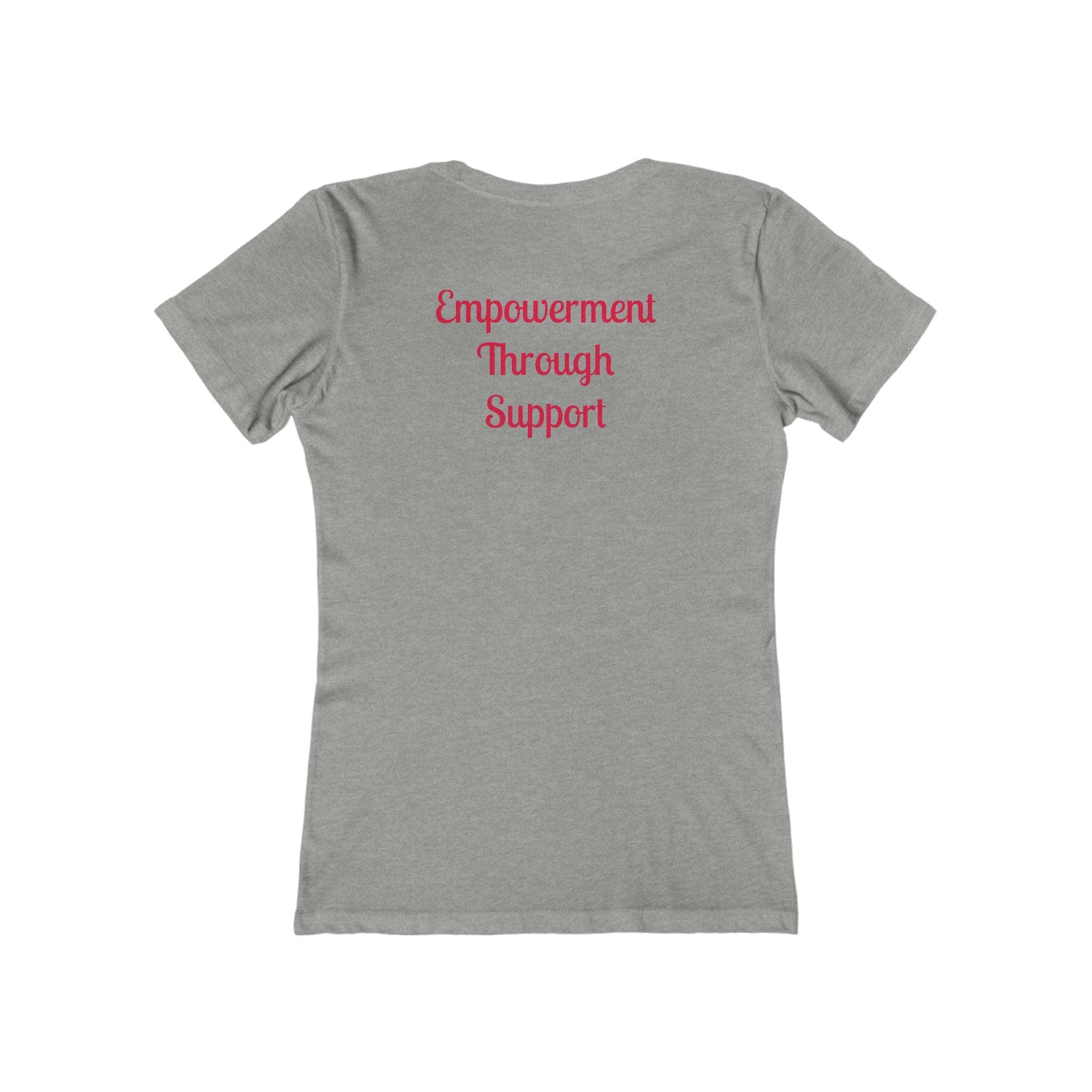 Empowerment Through Support Boyfriend Tee Heather Grey Awareness Break the Stigma Mental Health Support Pledge Donation slim fit shirt Tee women shirt T-Shirt 2035251855568059473_2048_b28c8a37-abba-4f3b-b8f9-ae9535c821ed Printify