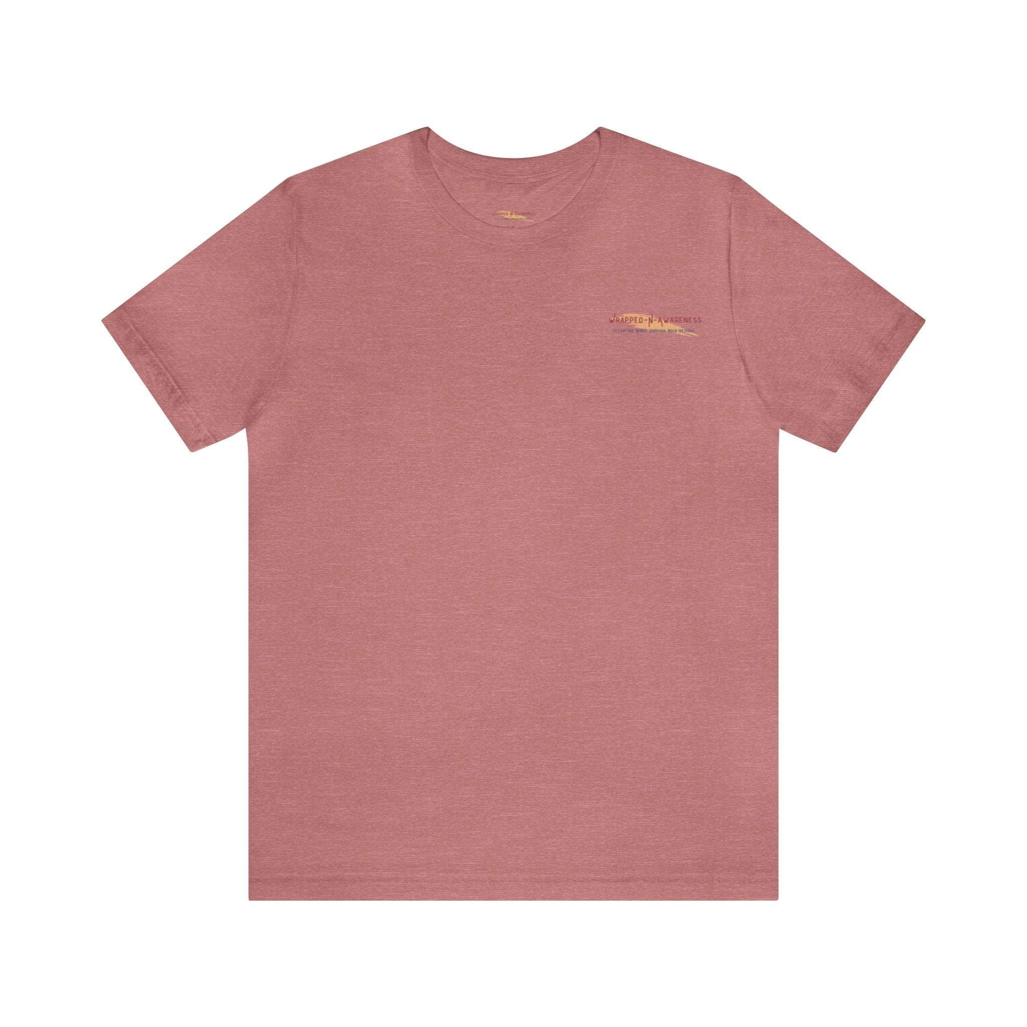 Choose Joy Daily Jersey Tee - Bella+Canvas 3001 Heather Mauve Airlume Cotton Bella+Canvas 3001 Crew Neckline Jersey Short Sleeve Lightweight Fabric Mental Health Support Retail Fit Tear-away Label Tee Unisex Tee T-Shirt 2557638774836100905_2048_3d303f0d-e7dd-4388-a2a2-8f96e79e5d49 Printify