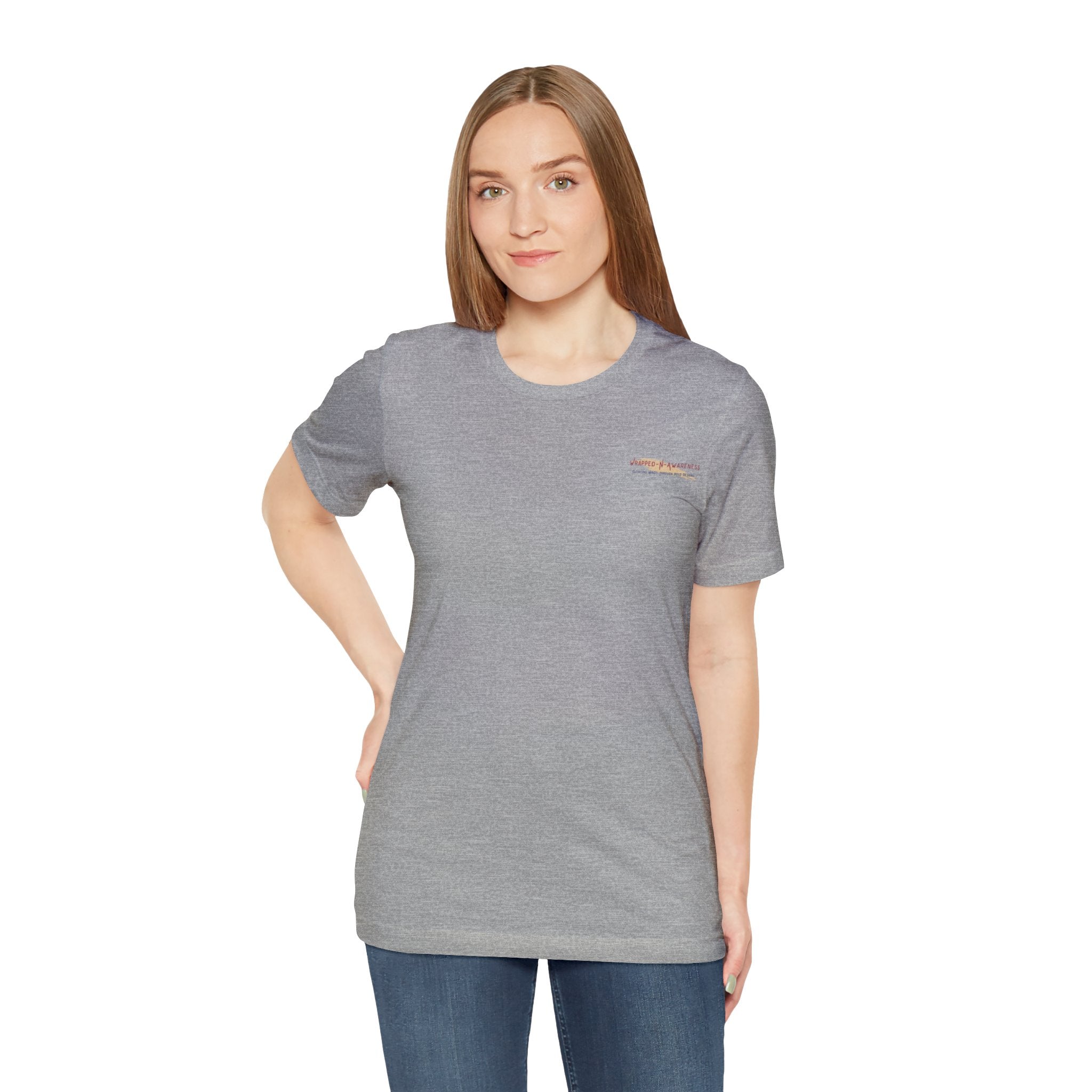 Hope Conquers Fear Jersey Tee - Bella+Canvas 3001 Heather Ice Blue Airlume Cotton Bella+Canvas 3001 Crew Neckline Jersey Short Sleeve Lightweight Fabric Mental Health Support Retail Fit Tear-away Label Tee Unisex Tee T-Shirt 271074895455097432_2048 Printify