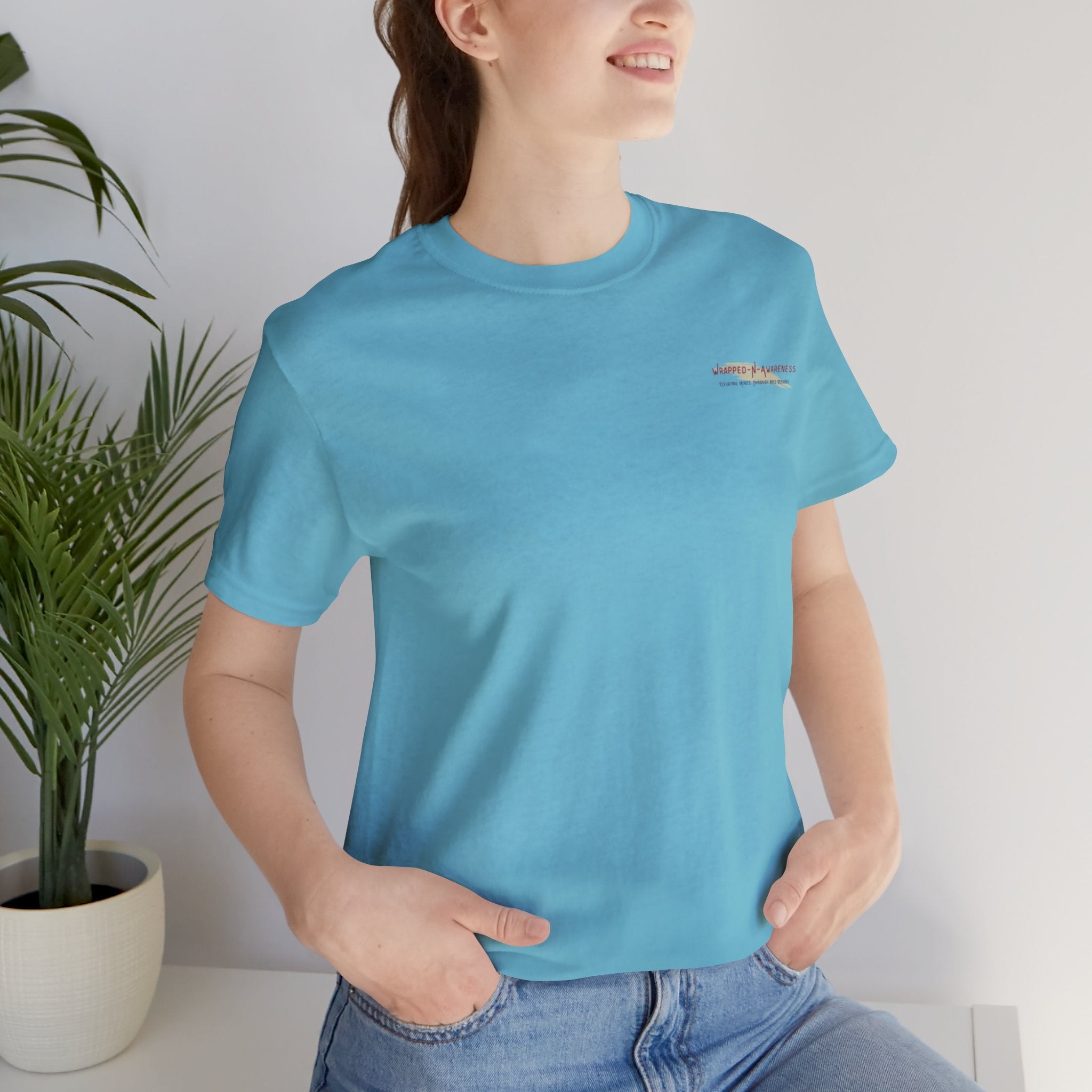 Release Your Mind Jersey Tee - Bella+Canvas 3001 Heather Mauve Airlume Cotton Bella+Canvas 3001 Crew Neckline Jersey Short Sleeve Lightweight Fabric Mental Health Support Retail Fit Tear-away Label Tee Unisex Tee T-Shirt 3202245715788726663_2048 Printify