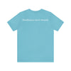 Mindfulness Heals Wounds Tee - Bella+Canvas 3001 Turquoise Airlume Cotton Bella+Canvas 3001 Crew Neckline Jersey Short Sleeve Lightweight Fabric Mental Health Support Retail Fit Tear-away Label Tee Unisex Tee T-Shirt 3555850646378615862_2048 Printify