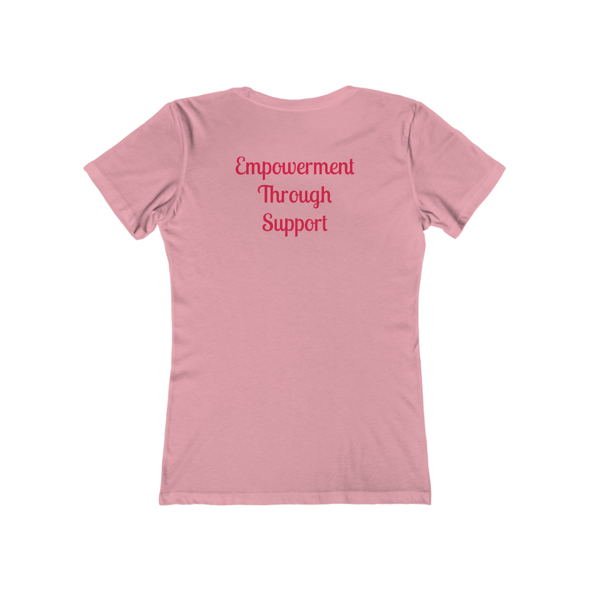 Empowerment Through Support Boyfriend Tee Solid Light Pink Awareness Break the Stigma Mental Health Support Pledge Donation slim fit shirt Tee women shirt T-Shirt 3846750420948365537_2048_910480fc-1035-4049-9ebb-00fd285cce8e Printify