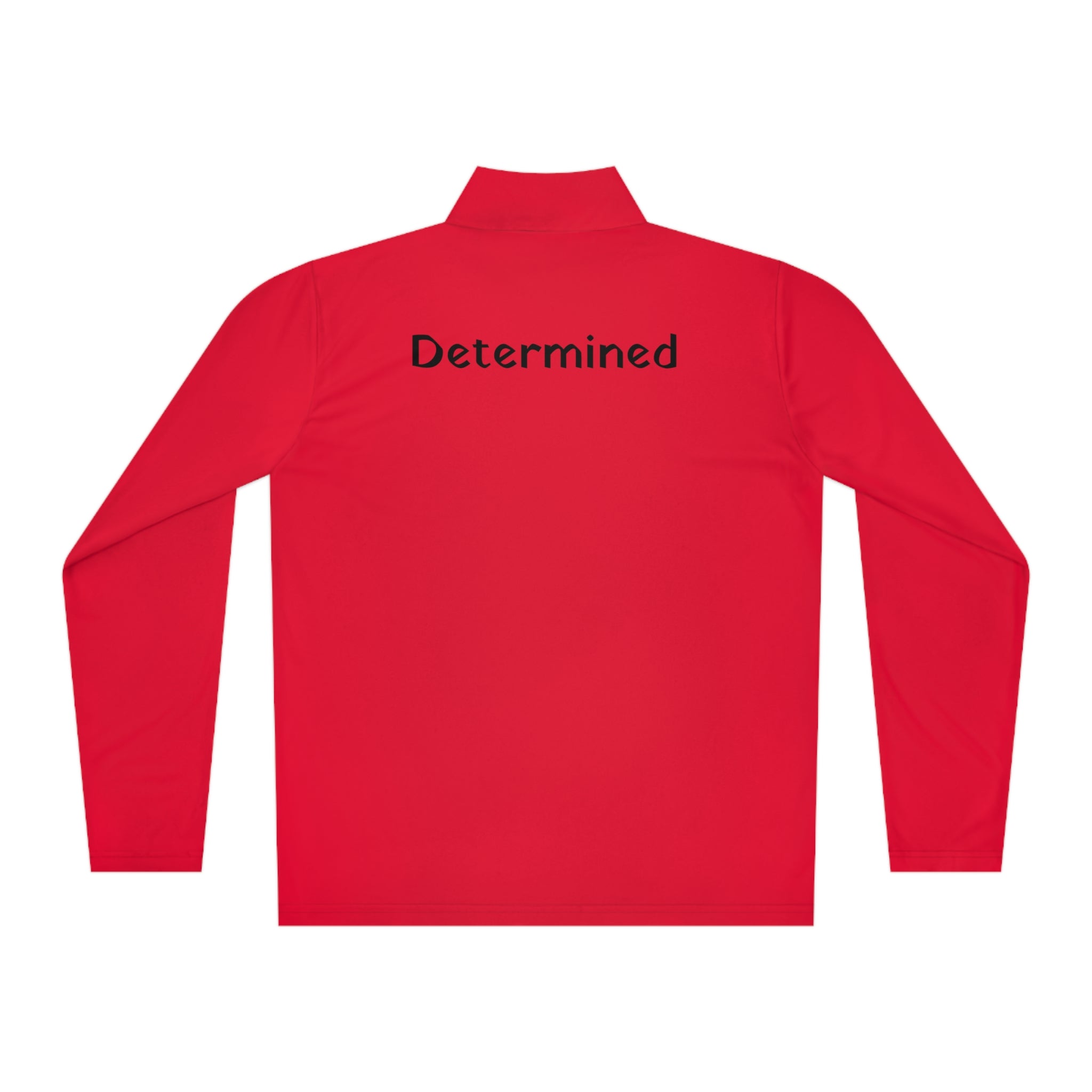 Determined Q-Zip Pullover: Mental Health Stronger True Red Casual Pullover Cozy Pullover Graphic Pullover Layering Piece Lightweight Pullover Men's Pullover Pullover Stylish Pullover Trendy Pullover Women's Pullover Long-sleeve 4634939834150794216_2048 Printify