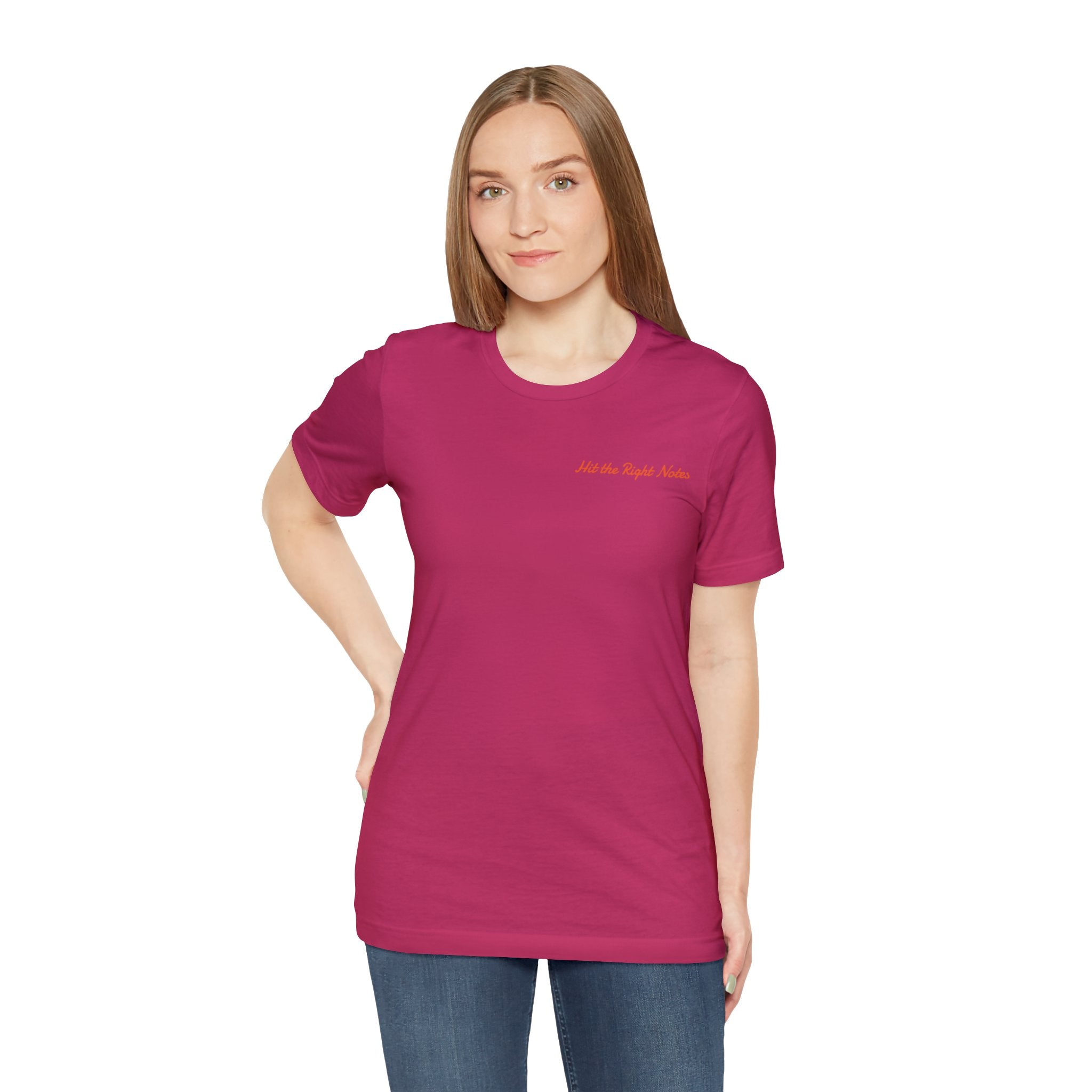 Hit the Right Notes Jersey Tee - Bella+Canvas 3001 Heather Mauve Classic Tee Comfortable Tee Cotton T-Shirt Graphic Tee JerseyTee Statement Shirt T-shirt Tee Unisex Apparel T-Shirt 4718896914592945824_2048 Printify