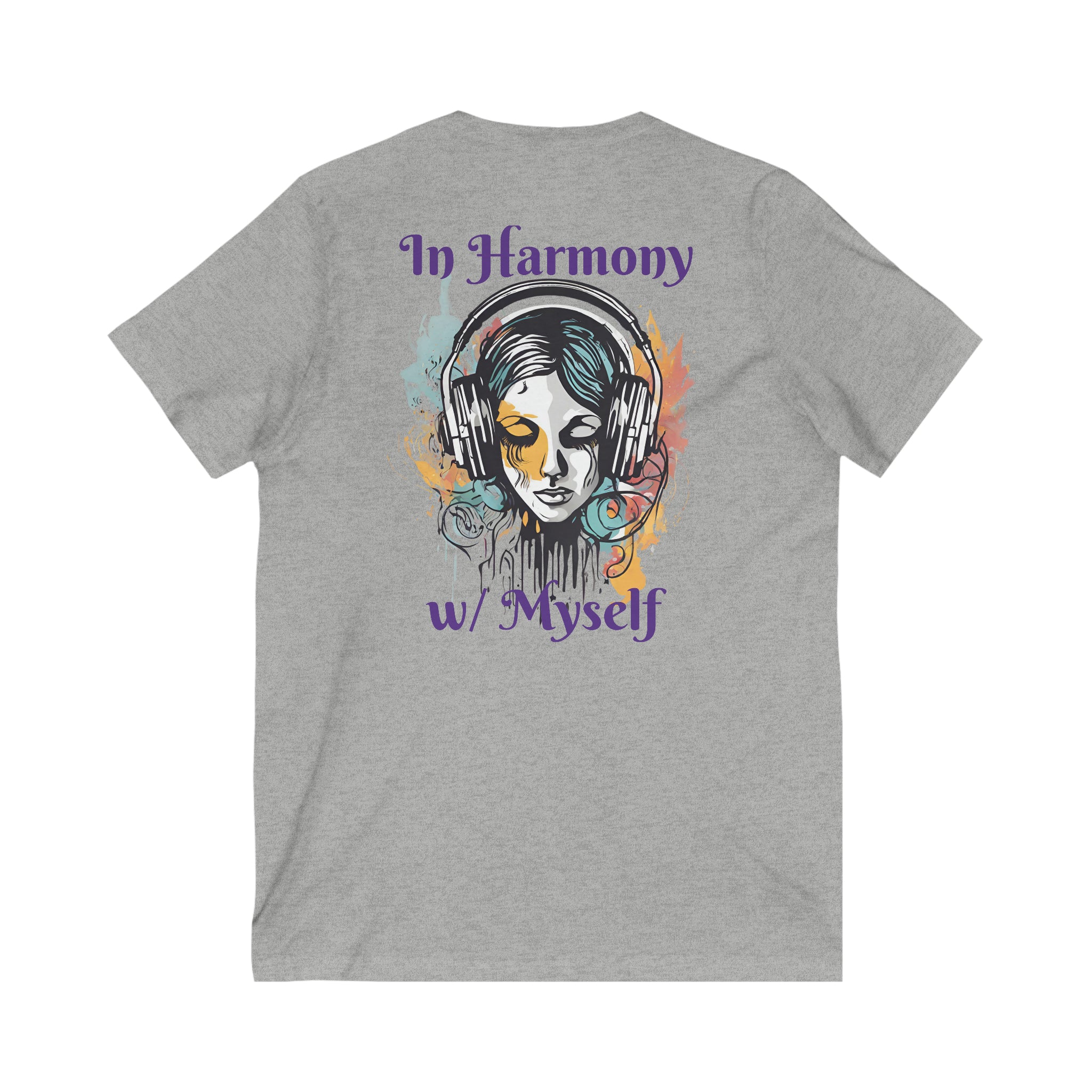 In Harmony w/ Myself Unisex Tee: Elevate awareness Athletic Heather Basic T-Shirt Casual Shirt Classic Tee Comfortable Tee Cotton T-Shirt Everyday Wear Graphic Tee Statement Shirt T-shirt Tee Collection Tee for all Tee for Men Tee for Women Unisex Apparel Vintage Tee V-neck 4733879647659892341_2048_3e73087a-f3e2-423b-a194-b67c737ff072 Printify