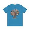 Inspire Growth Jersey Tee - Bella+Canvas 3001 Turquoise Airlume Cotton Bella+Canvas 3001 Crew Neckline Jersey Short Sleeve Lightweight Fabric Mental Health Support Retail Fit Tear-away Label Tee Unisex Tee T-Shirt 5279416449378404455_2048 Printify