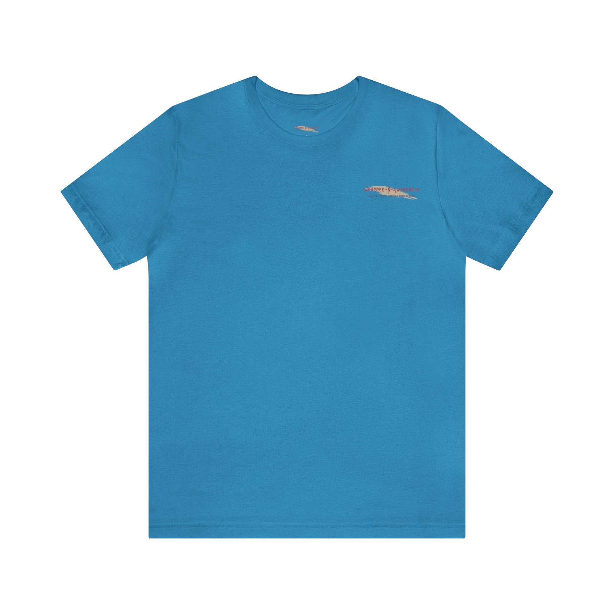 Inspire Growth Jersey Tee - Bella+Canvas 3001 Turquoise Airlume Cotton Bella+Canvas 3001 Crew Neckline Jersey Short Sleeve Lightweight Fabric Mental Health Support Retail Fit Tear-away Label Tee Unisex Tee T-Shirt 6880954047382704034_2048 Printify