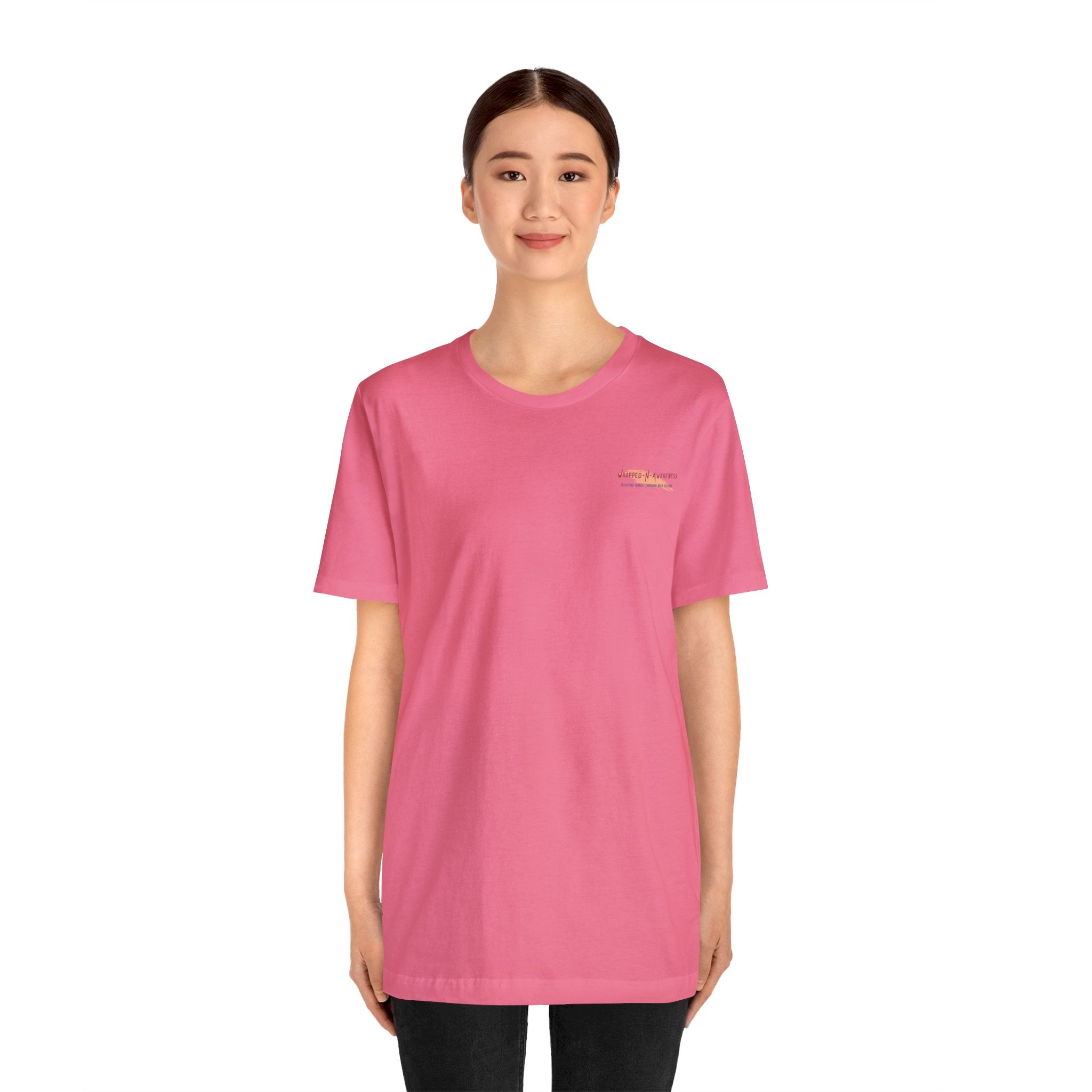 Brave Blossoms Jersey Tee - Bella+Canvas 3001 Charity Pink Classic Tee Comfortable Tee Cotton T-Shirt Graphic Tee JerseyTee Statement Shirt T-shirt Tee Unisex Apparel T-Shirt 760334370554293274_2048 Printify