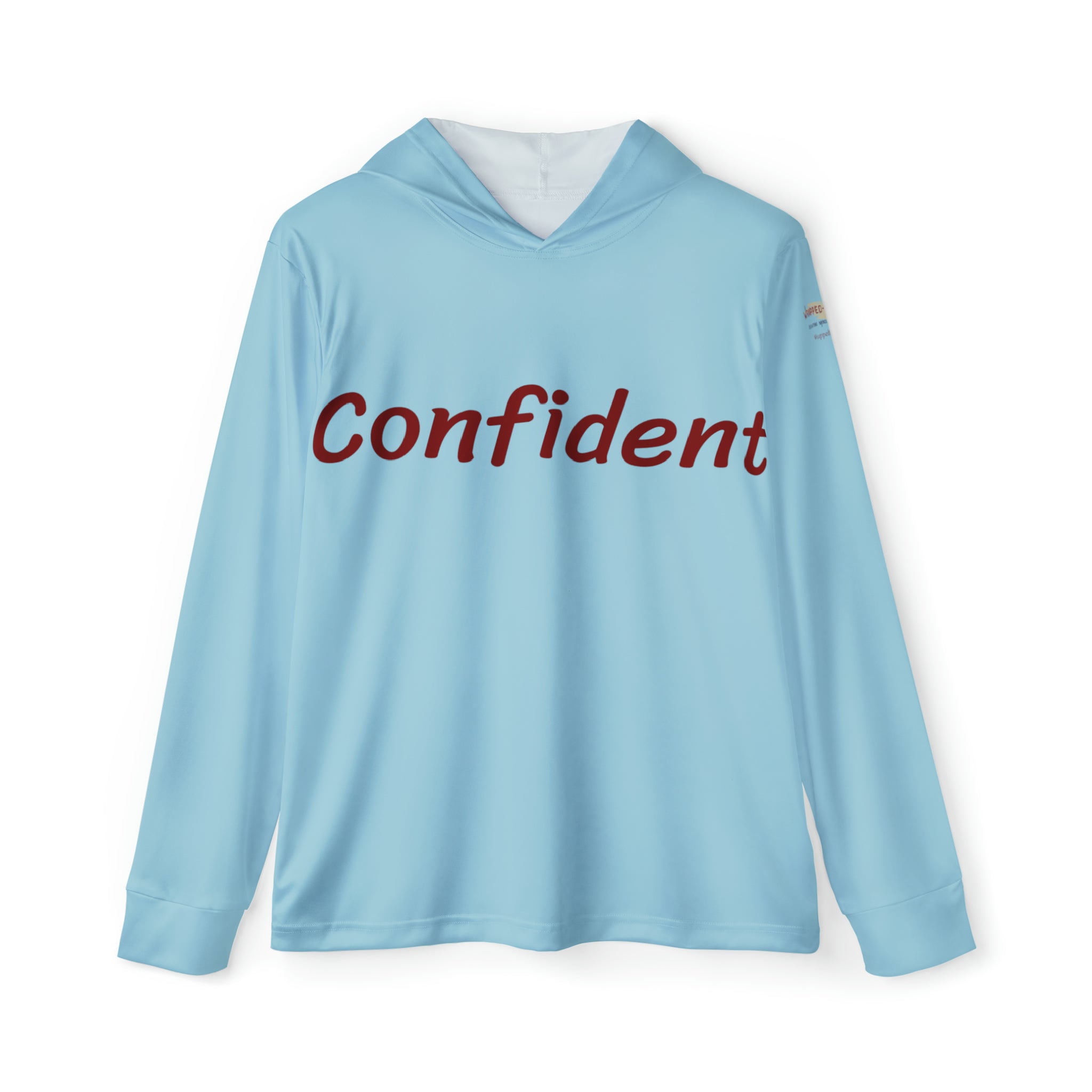 Confident Men's Warmup Hoodie: Conquer Challenges Activewear Durable Fabric Made in USA Men's Hoodie Mental Health Support Moisture-wicking Performance Apparel Quality Control Sports Warmup UPF 50+ All Over Prints 8121237494240293399_2048 Printify