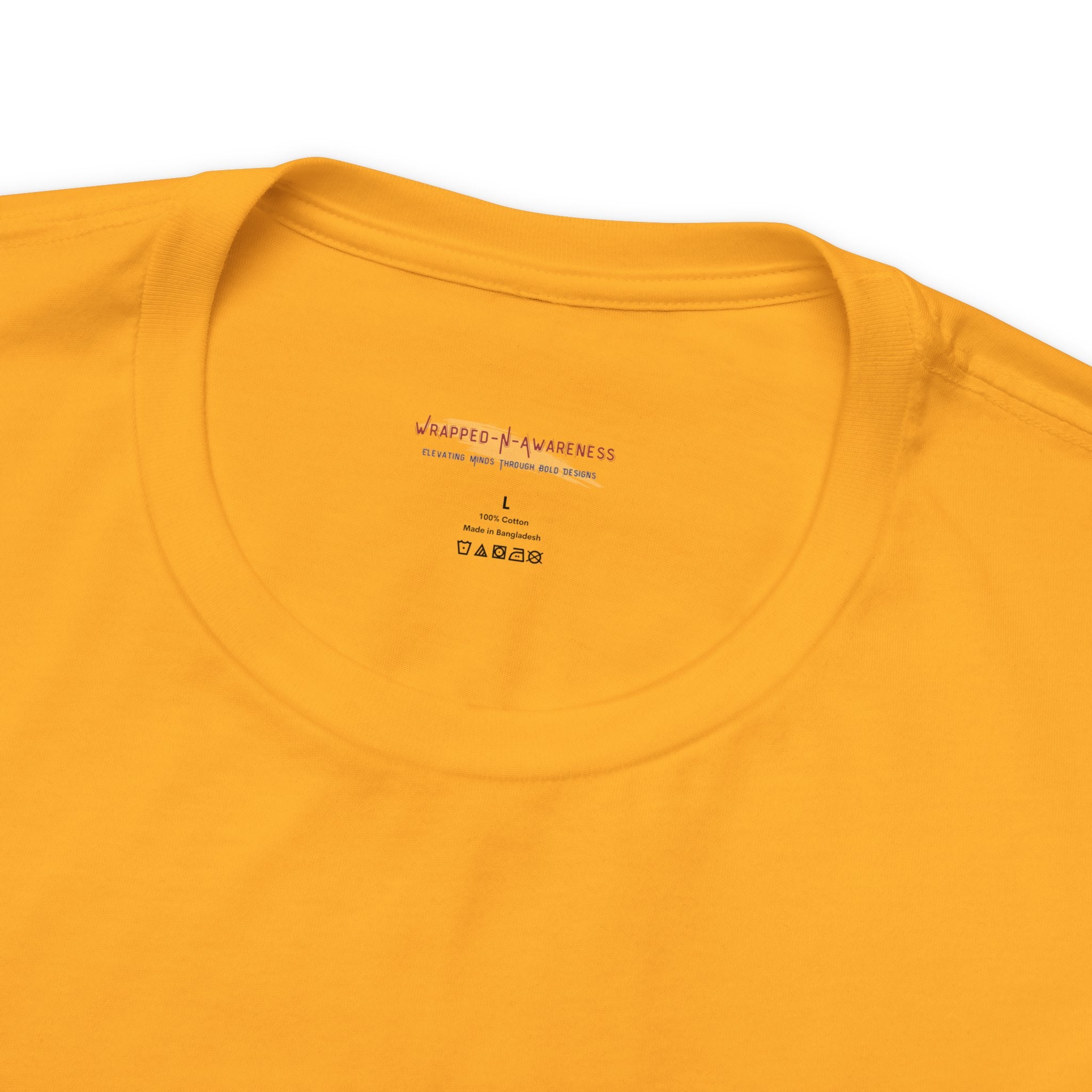 Progress Over Perfection Tee - Bella+Canvas 3001 Yellow Airlume Cotton Bella+Canvas 3001 Crew Neckline Jersey Short Sleeve Lightweight Fabric Mental Health Support Retail Fit Tear-away Label Tee Unisex Tee T-Shirt 829764441727334294_2048 Printify