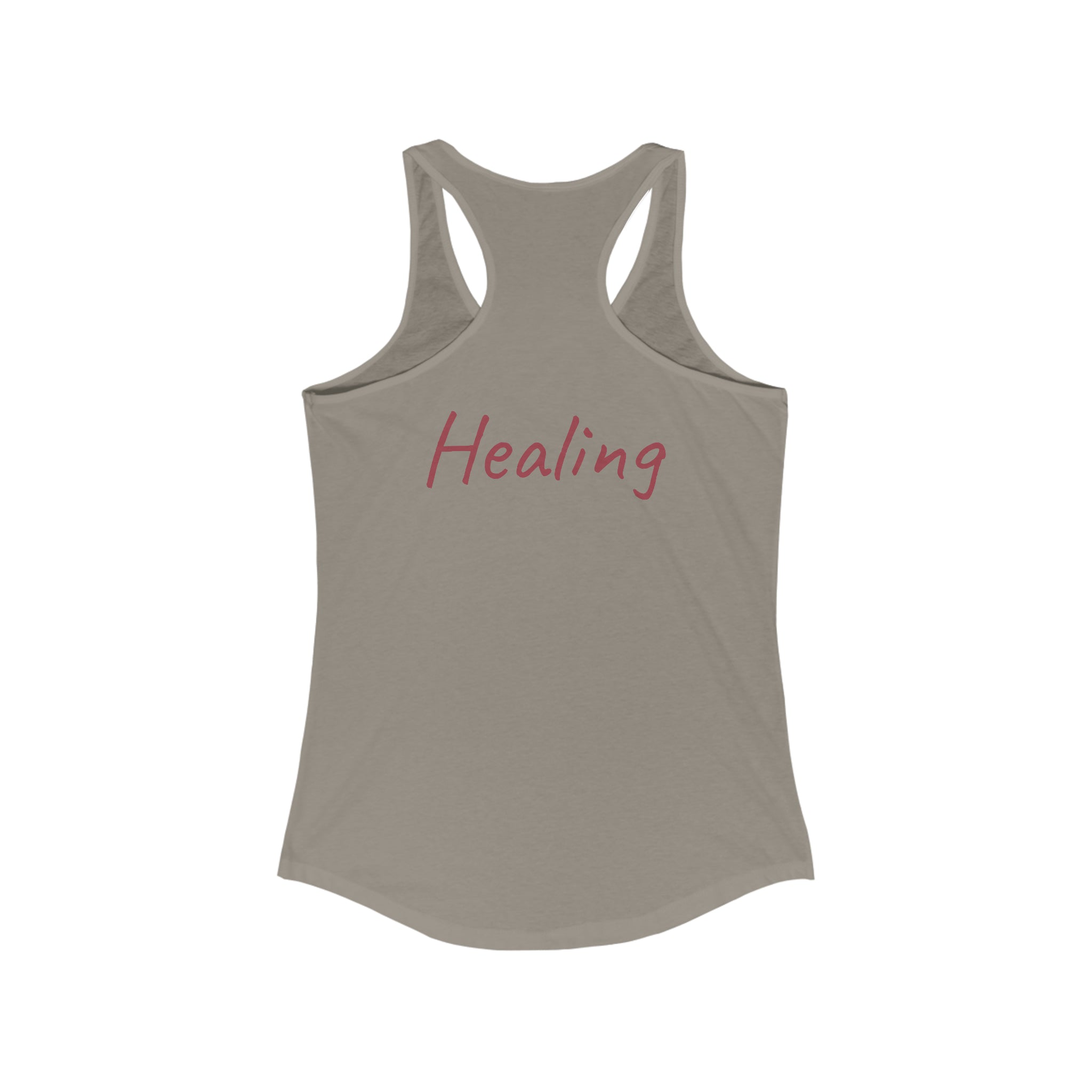 Healing Racerback Tank: Fashion meets mental health Solid Warm Gray Activewear Athletic Tank Gym Clothes Performance Tank Racerback Sleeveless Top Sporty Apparel Tank Top Women's Tank Workout Gear Yoga Tank Tank Top 8336994139549456386_2048_e187ba2c-af5c-43b7-9754-c4528540c695 Printify