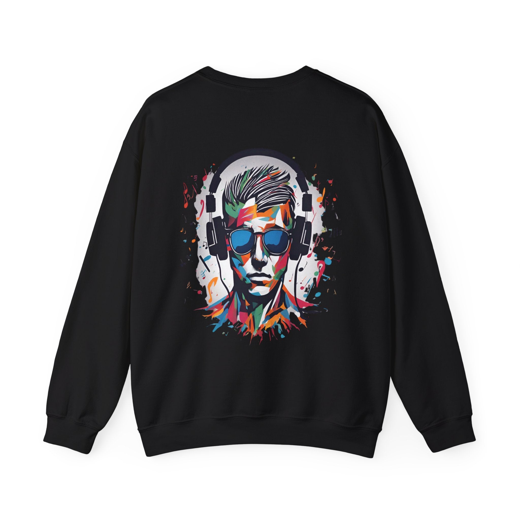 Hit the Right Notes Sweatshirt: For mental health Graphite Heather Casual Sweatshirt Comfy Sweater Cozy Sweatshirt Crewneck Sweatshirt Fleece Pullover Graphic Sweatshirt Men's Sweatshirt Sweatshirt Warm Outerwear Women's Sweatshirt Sweatshirt 8876076540910355488_2048 Printify