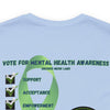 Vote 4 Mental Health Jersey Tee - Bella+Canvas 3001 Heather Mauve Classic Tee Comfortable Tee Cotton T-Shirt Graphic Tee JerseyTee Statement Shirt T-shirt Tee Unisex Apparel T-Shirt 9576308760398596203_2048 Printify