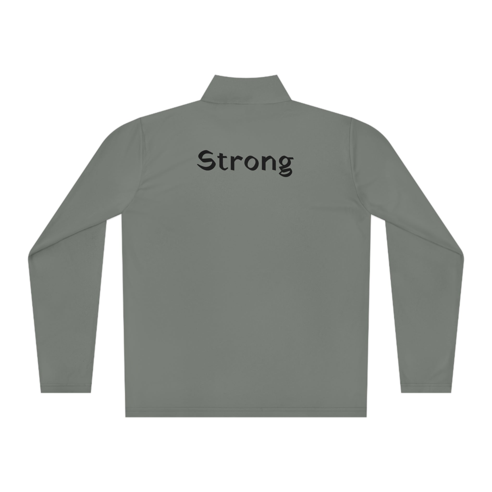 Strong Q-Zip Positivity Pullover Atomic Blue Casual Pullover Cozy Pullover Graphic Pullover Layering Piece Lightweight Pullover Men's Pullover Pullover Stylish Pullover Trendy Pullover Women's Pullover Long-sleeve 9778305999335255009_2048 Printify